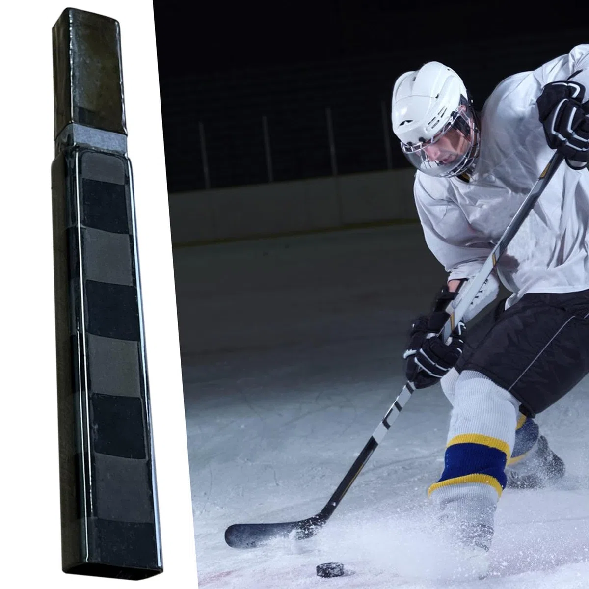 Extension d'extrémité de bâton de hockey – Bâton d'extension léger en fibre de carbone pour bâton de hockey sur glace, accessoires de bâton de hockey légers, robuste et pratique en fibre de carbone