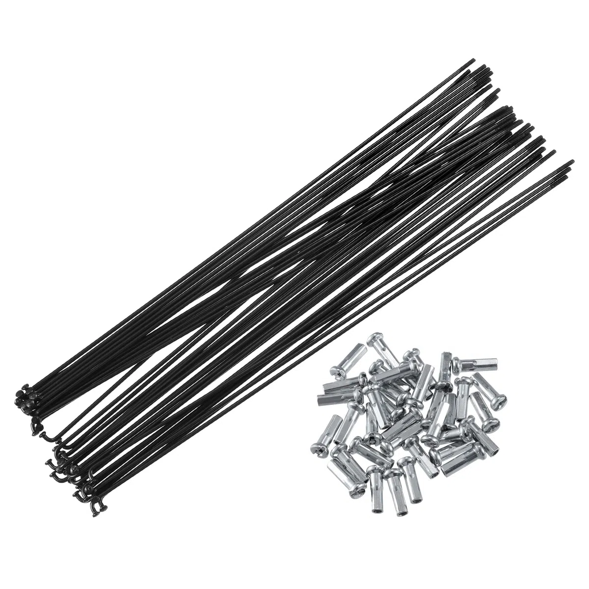 X AUTOHAUX 36 Pcs Vélo Acier Rayons 14G Vélo Rayon 250mm Longueur avec Mamelons