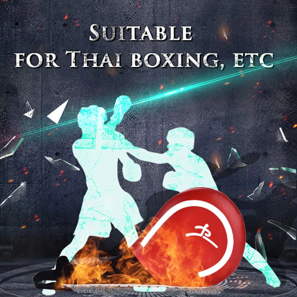 BORDTRACT Raquette Taekwondo, Coussin De Frappe De Kickboxing En Mousse Haute Densité Durable, Cible De Karaté, Équipement D'entraînement Pour Arts Martiaux, TKD, Convient Aux Jeunes, Enfants(Rouge)