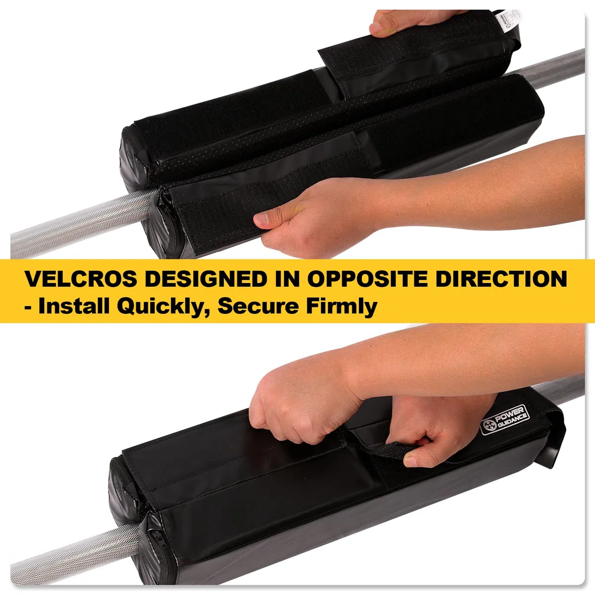 POWER GUIDANCE Barbell Squat Pad - Neck & Shoulder Pad di protezione - Grande per squat, affondi, slanci Hip, sollevamento pesi e altro - Montare 50mm Sbarre olimpici Perfectly