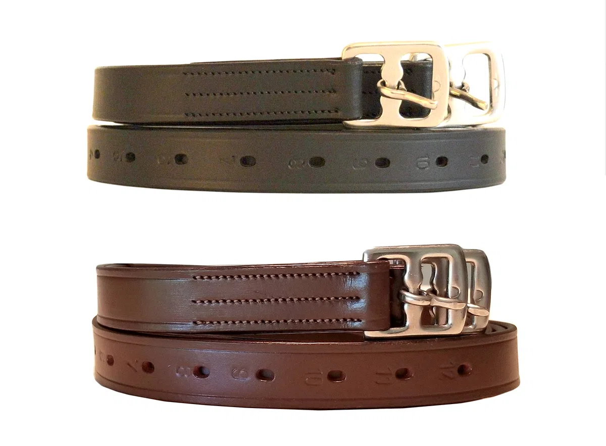 Étrier en cuir anglais pour enfants/adultes 114,3 cm/121,9 cm/137,2 cm/142,2 cm/142,2 cm/152,4 cm