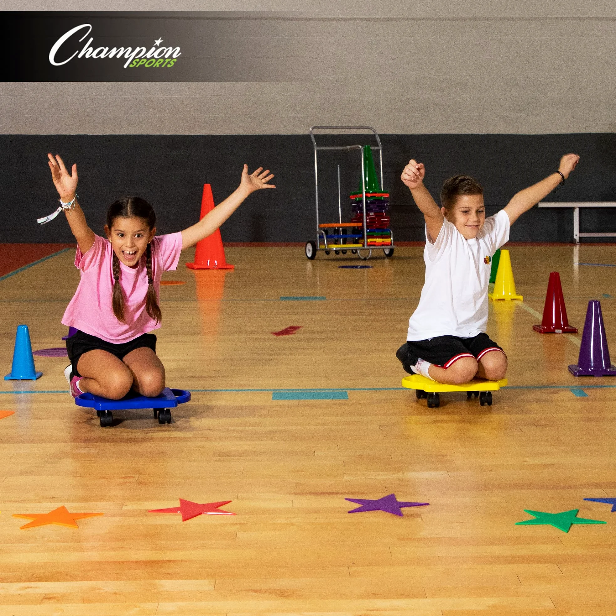 Champion Sports Lot de marqueurs de Points pour Le Sport, Les activités et la distanciation Sociale - Plusieurs Styles
