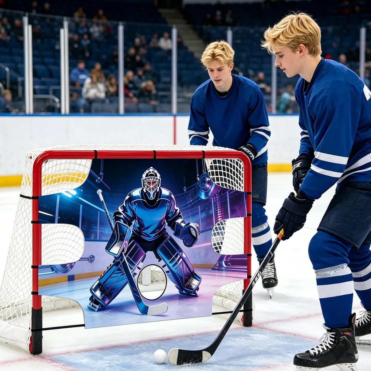 Générique Bâche de Hockey | Tapis d'Entraînement à | Équipement d'Entraînement de Hockey - Convient aux Filles Garçons et Adultes pour Utilisation en Intérieur sur Terrain Sol Extérieur