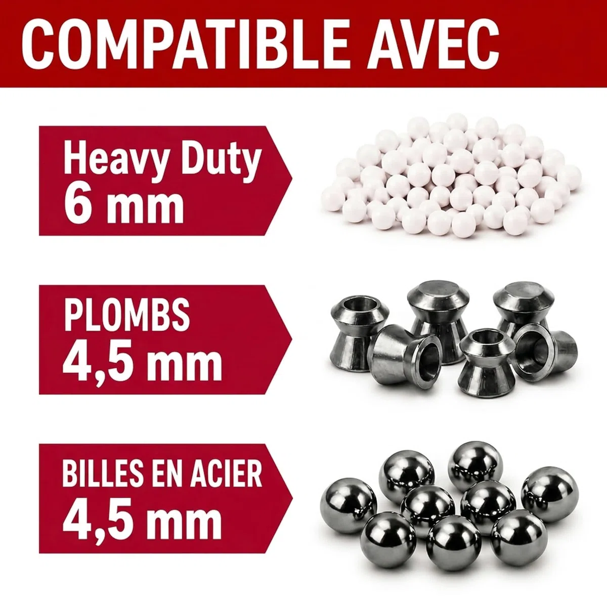 ATFLBOX Cible de Tir Rotative en Métal à Réarmement Automatique avec 30 Autocollants de Cible – pour Carabines à Air Comprimé Cal 177/.22, BB Guns, Airsoft et Armes à Plombs