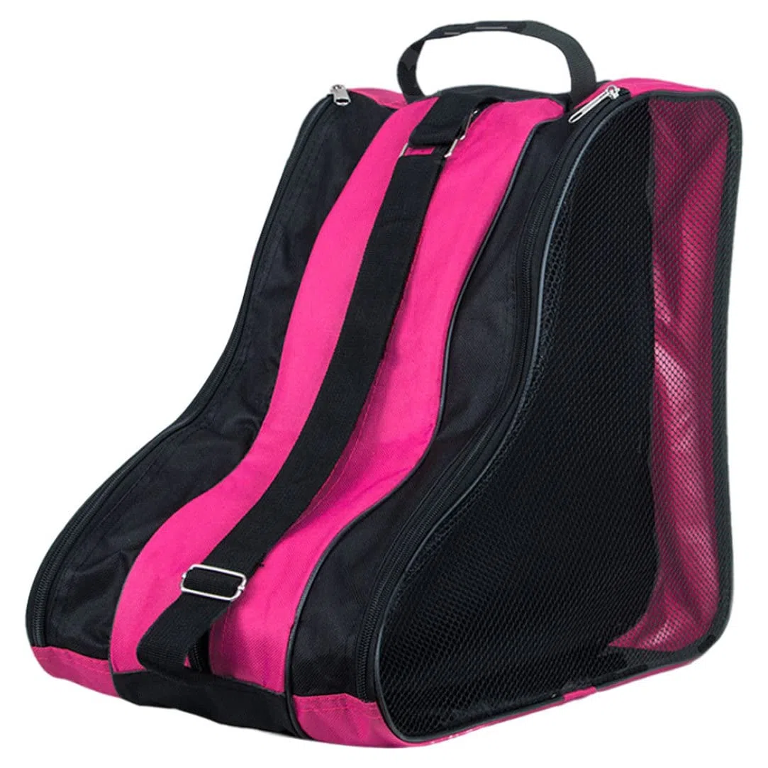 Snner Sac à Rouleaux de Patin à Rouleaux 1PC Sac à Rouleau de Transport Sac à roulettes épaissis Oxford Roller Sac de Rangement pour Adultes Enfants Rose