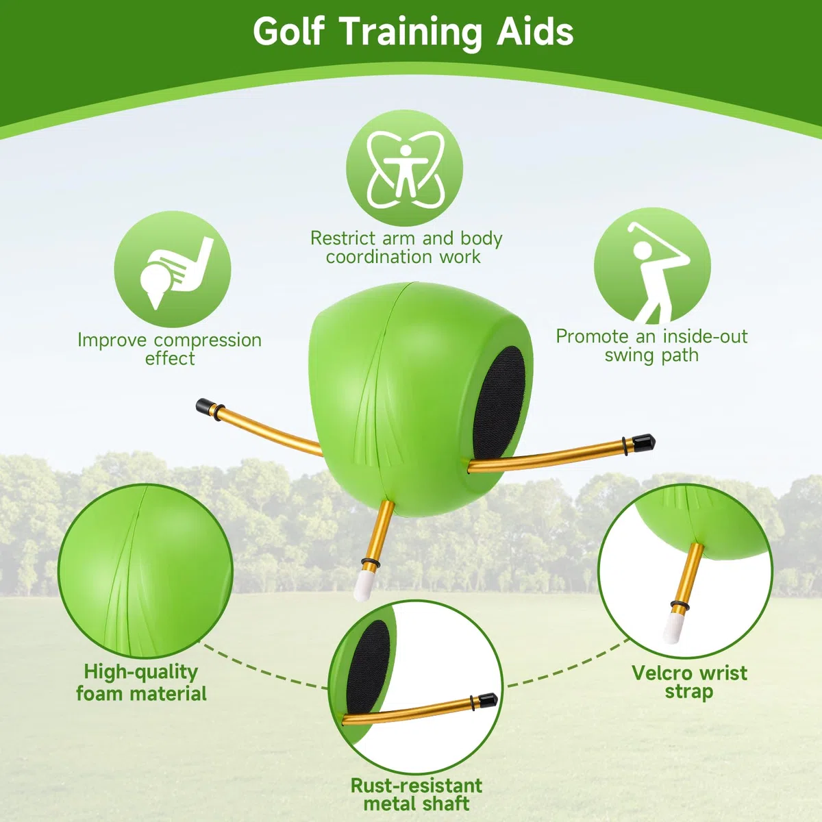Aides à L'entraînement De Golf, Entraîneur De Swing Entraîneur De Swing Avec Sangles Pour Deux Joueurs Améliorez Votre Technique Swing Que Vous Soyez Débutant Ou Confirmé Pour Les Golfeurs Tous âges