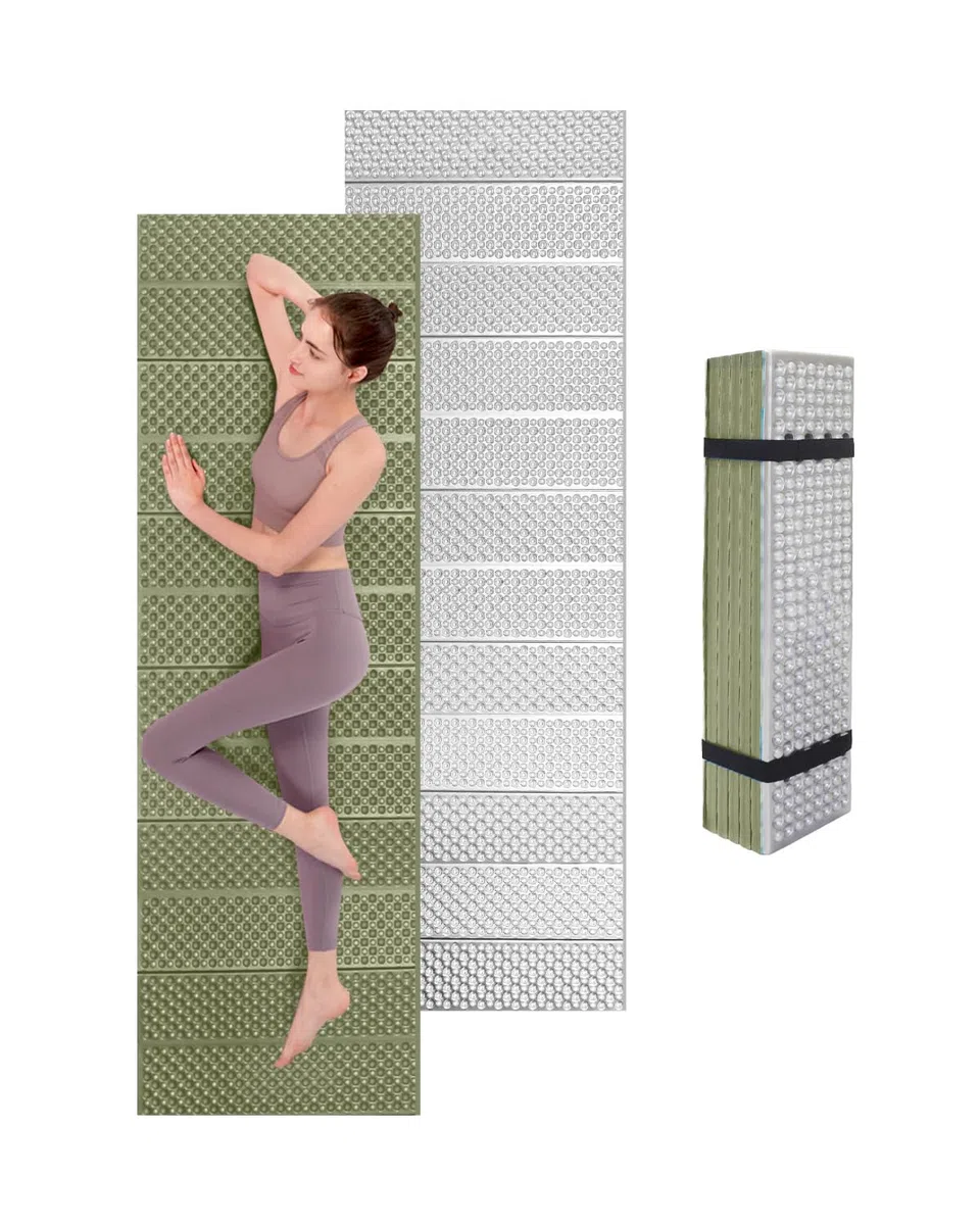 Tapis isolant pliable en mousse pour extérieur, camping, tapis isolant, ultra léger, 180 x 60 cm, pour tente, plage, voyage, randonnée, alpinisme