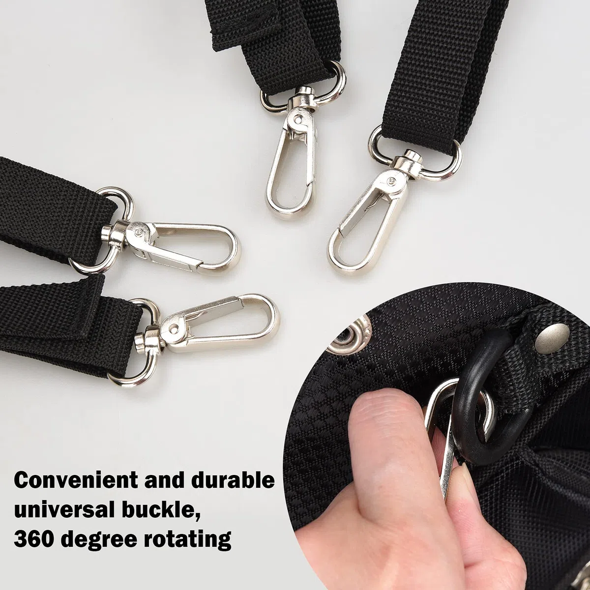 BIG TEETH Sangle de rechange confortable pour sac de golf, double bandoulière réglable, sangle rembourrée pour sac de transport de golf