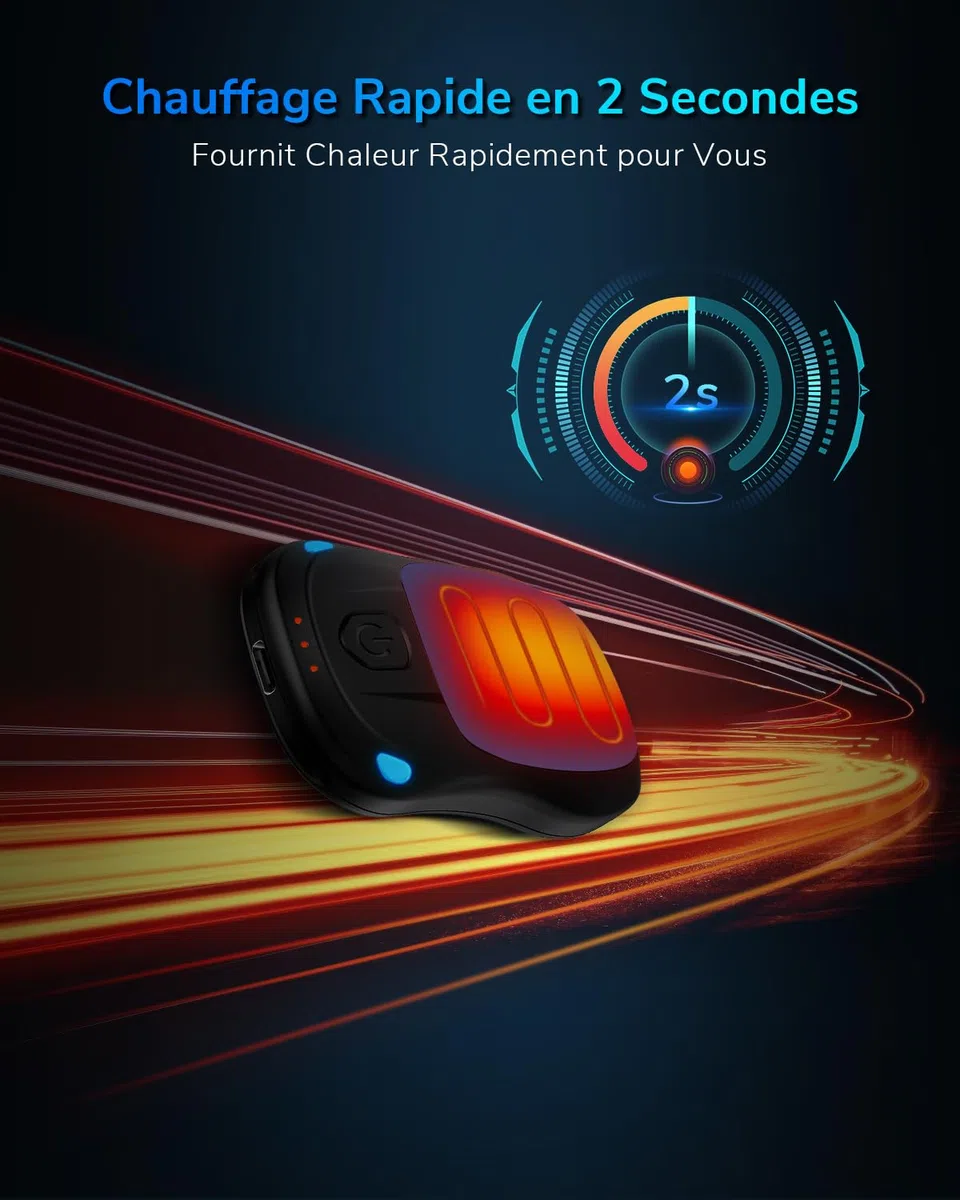 Chauffe Main Rechargeable, Lot de 2 Chaufferette Main Reutilisable avec 20 Heures de Chauffage Longue Durée, USB Chauffe-Main Electrique avec 3 Niveaux de Chauffe pour Poches et Gants en Hiver Froid