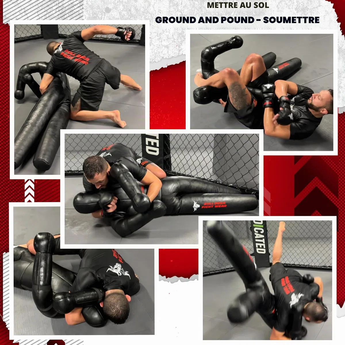 BULL DOZA FIGHT WEAR Mannequin de combat auto-remplissable de 1,52 m – Mannequin de jiu-jitsu pour BJJ avancé, lutte, judo, ground and pound, et entraînement MMA
