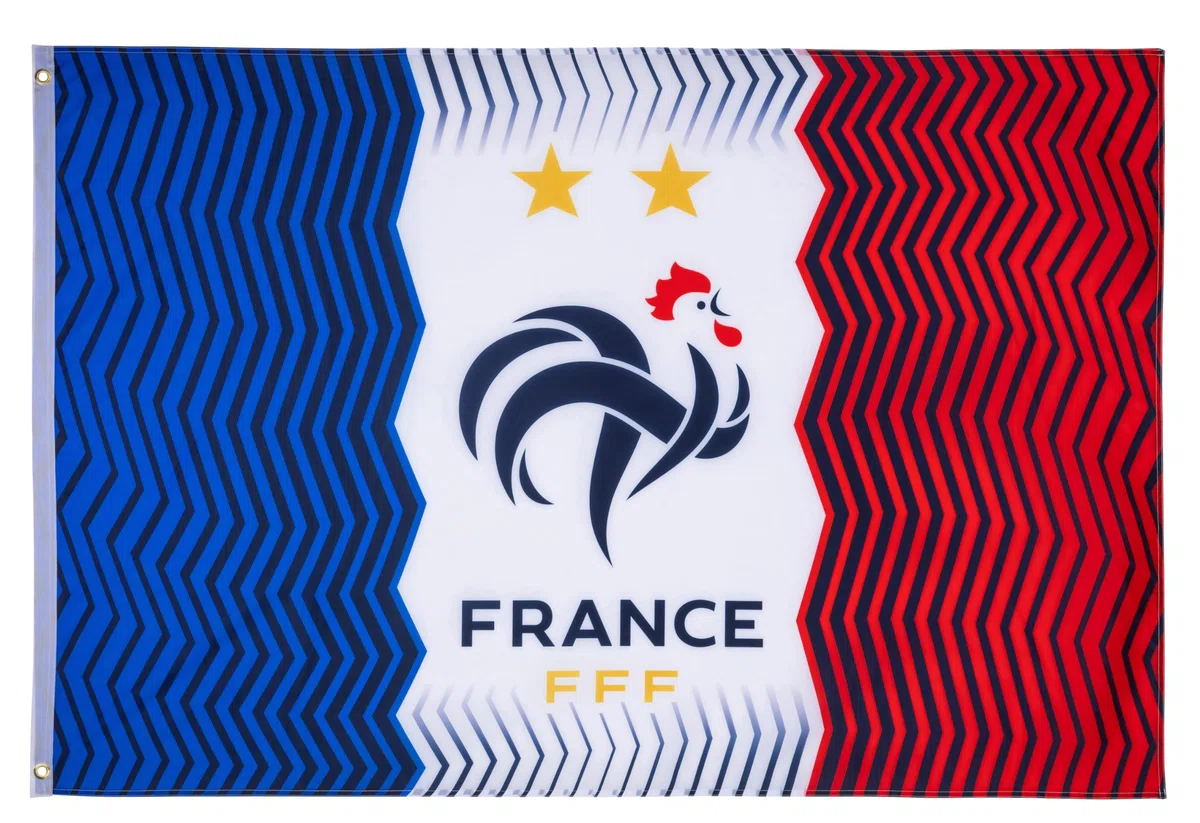 Drapeau FFF - Collection officielle Equipe de France de Football - 150 x 100 cm