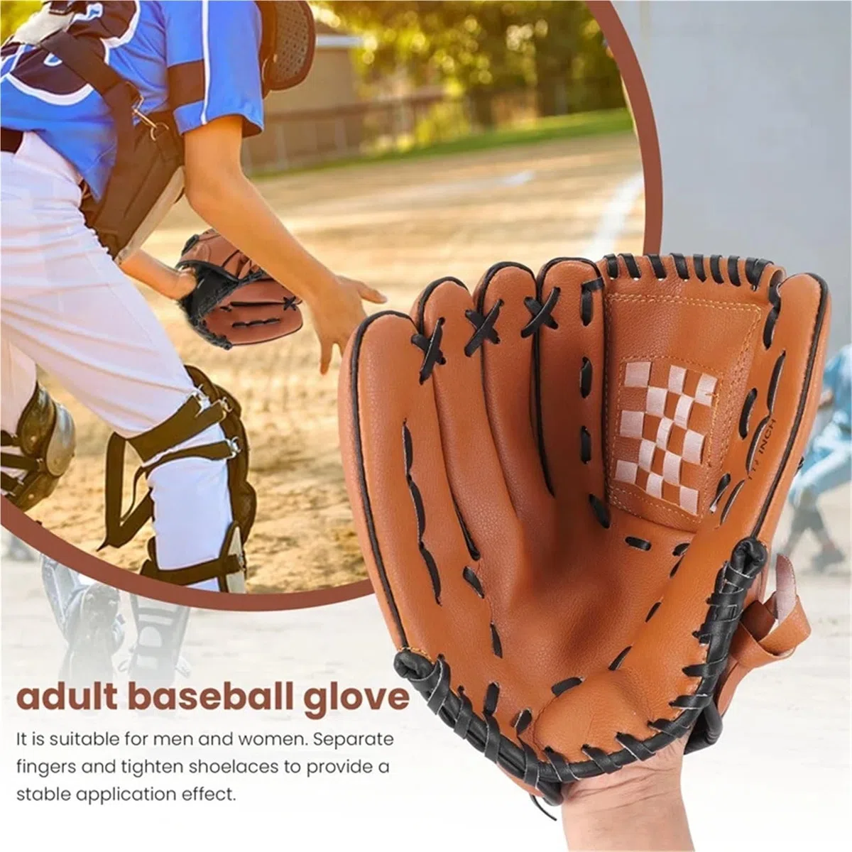 Gant Baseball Gant de Baseball Sport, Softball, Main Droite for Train Adulte