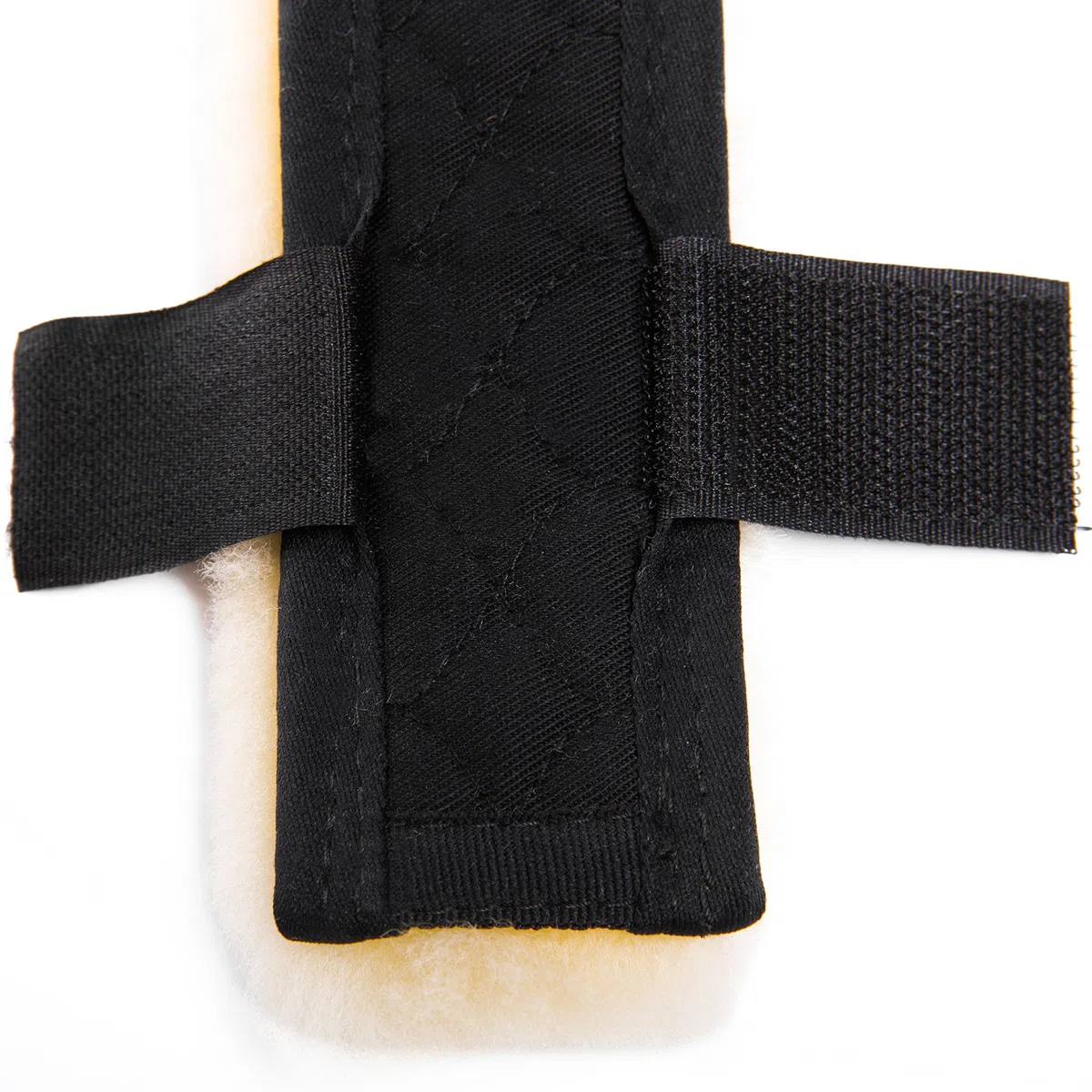 Protège-cou en peau de mouton CHRIST – Protège-cou pour cheval en fourrure véritable pour licol, bridon, bride, taille unique (32 cm), peau de mouton disponible au naturel, anthracite, noir et brun. (noir/gris)