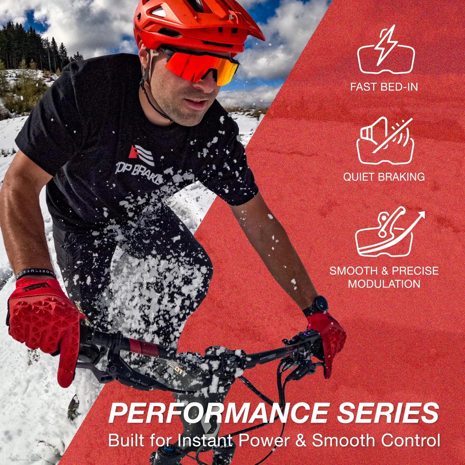 TOP BRAKE Plaquettes de Frein à Disque compatibles avec MAGURA 4 Pistons MT5, MT7, MT5e, MT Thirty | VTT/VTTAE/Descente/Enduro/Sentier