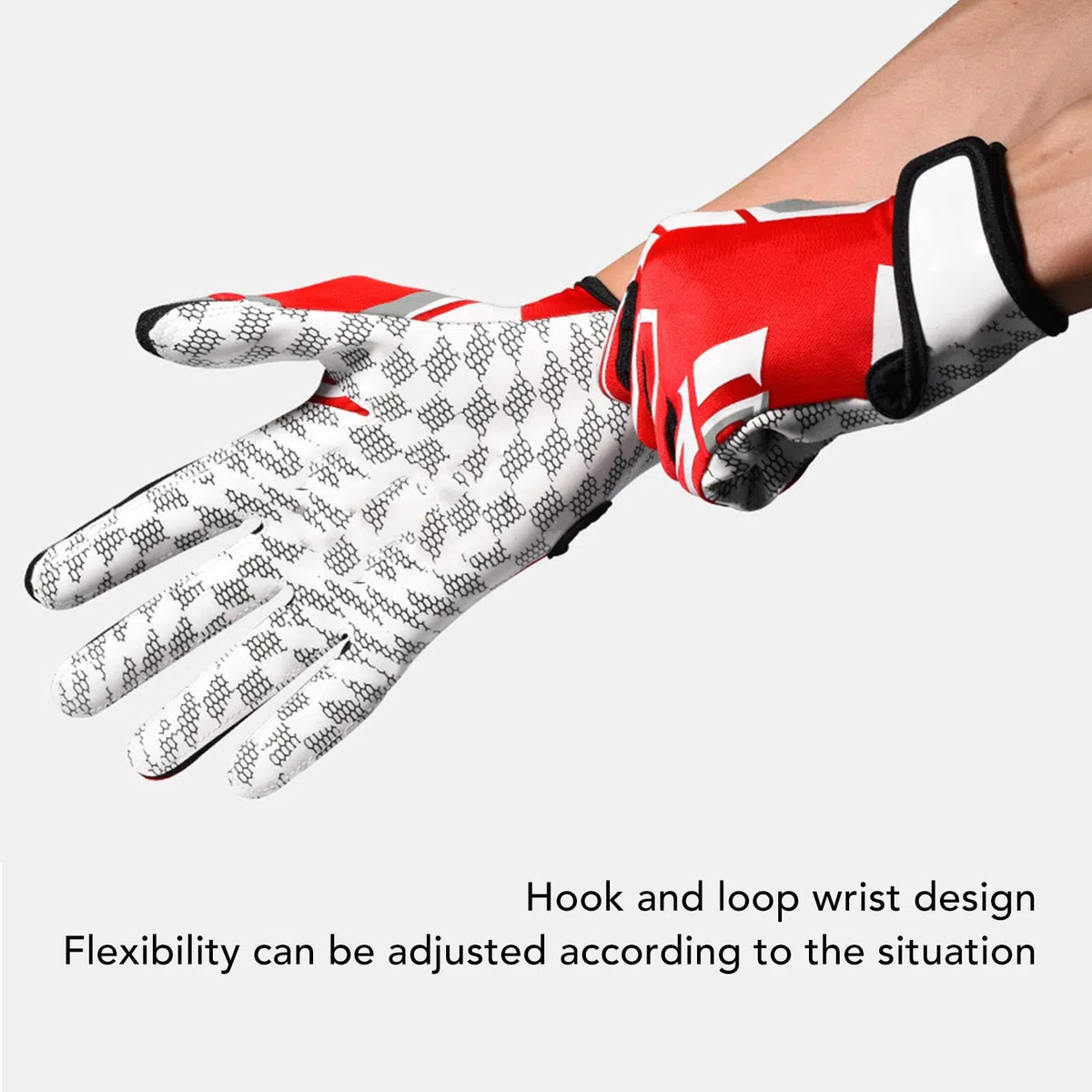 Gants de frappe de baseball, gants de frappe de softball antidérapants et protecteurs, avec bouts de doigts en maille respirante et poignet à crochet, gants de frappe élastiques