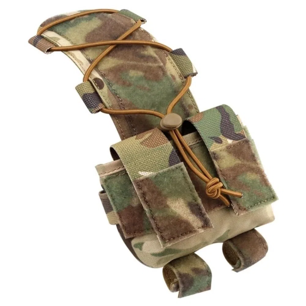 Peminkoo Pochette de Batterie pour Casque Tactique MK2 - Pack de contrepoids pour Casque d'airsoft - Accessoire de Suspension arrière