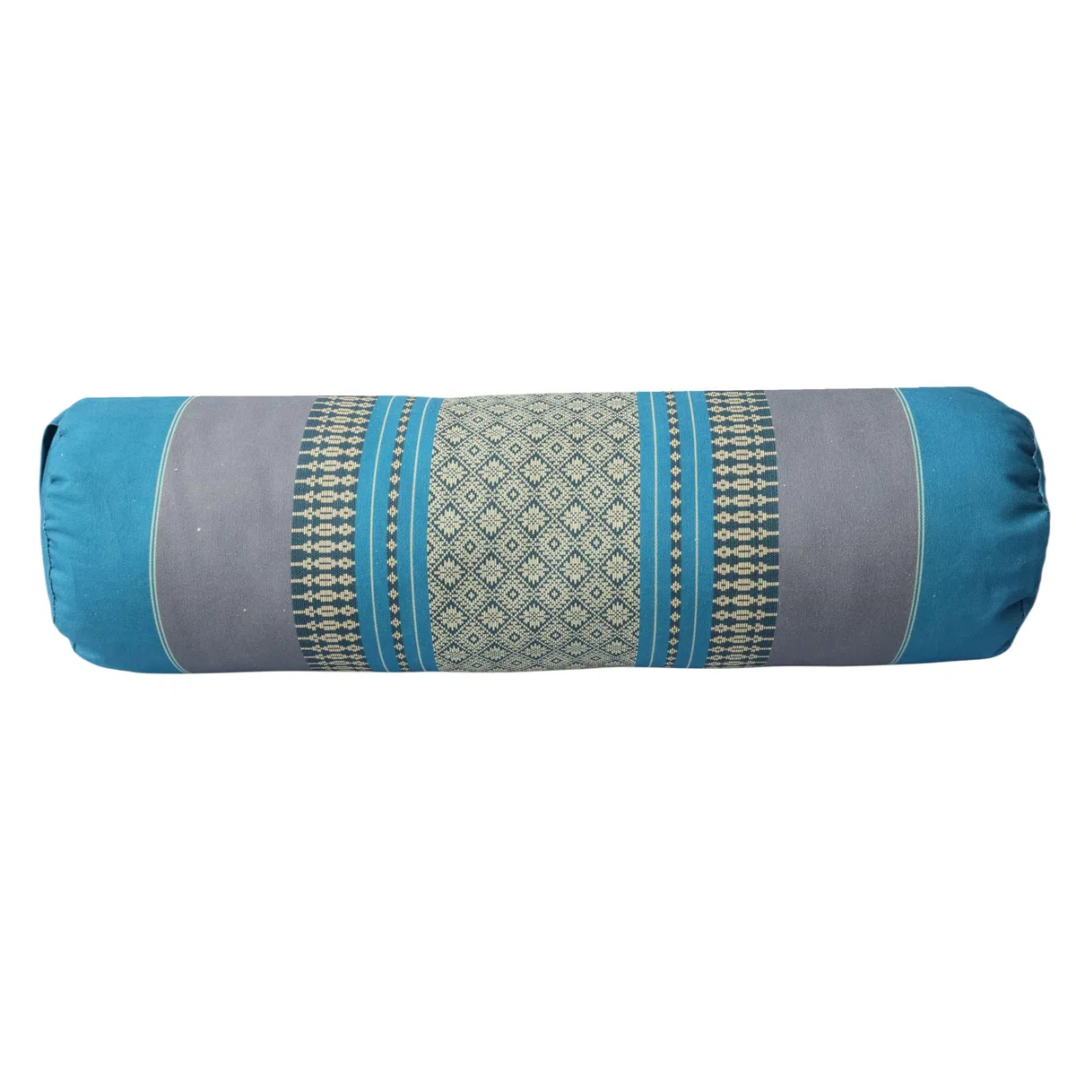 VLFit Coussin de Yoga Série Eco | Rouleau Avec Kapok Haute Densité 100% Naturel | Housse Lavable en Coton Bio | Pour Yoga Restaurable | 50cm x 15cm x 15cm