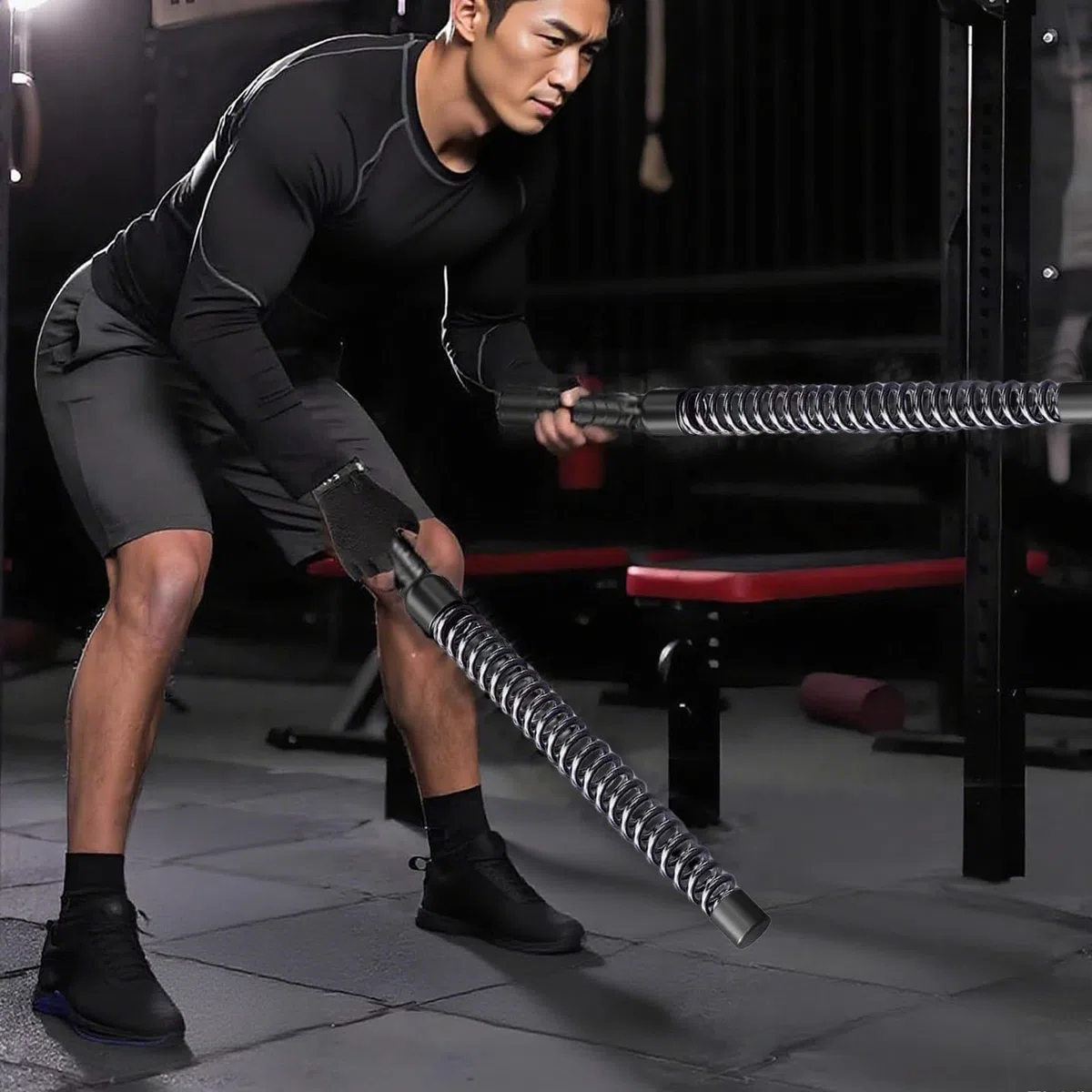 Lot de 2 cordes d'entraînement sans fil pour brûler les graisses - Pour MMA, callisthénie, gym, maison, extérieur, femmes et hommes