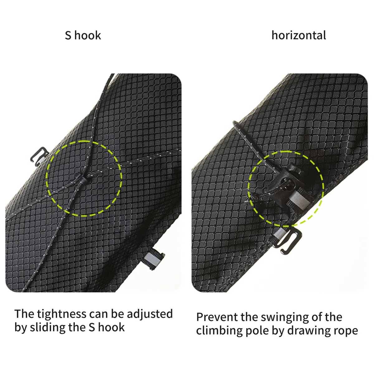 Sac de rangement compact résistant à l'eau pour bâtons de randonnée Sac de transport pour trekking randonnée