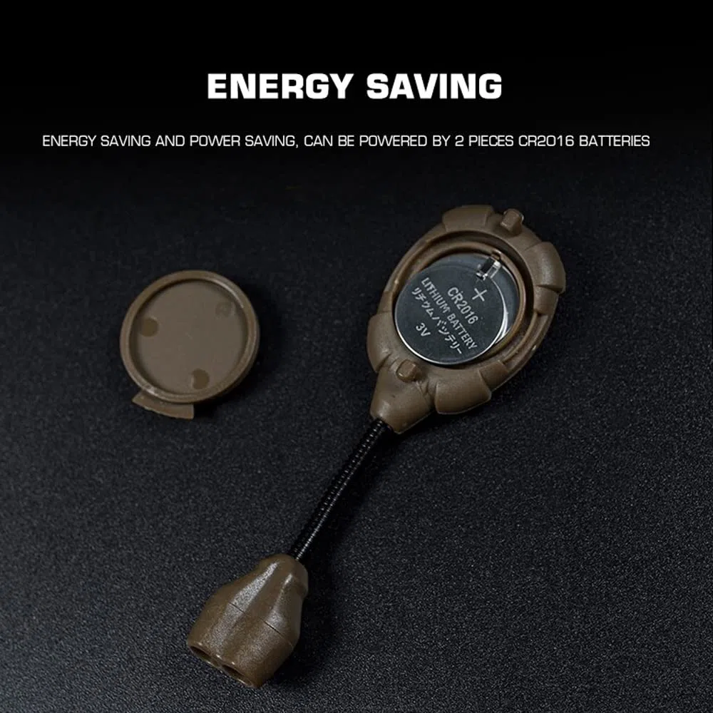 Lampe de casque tactique 3 couleurs avec adaptateur de signal vers Ops Core et lampe de casque ARC