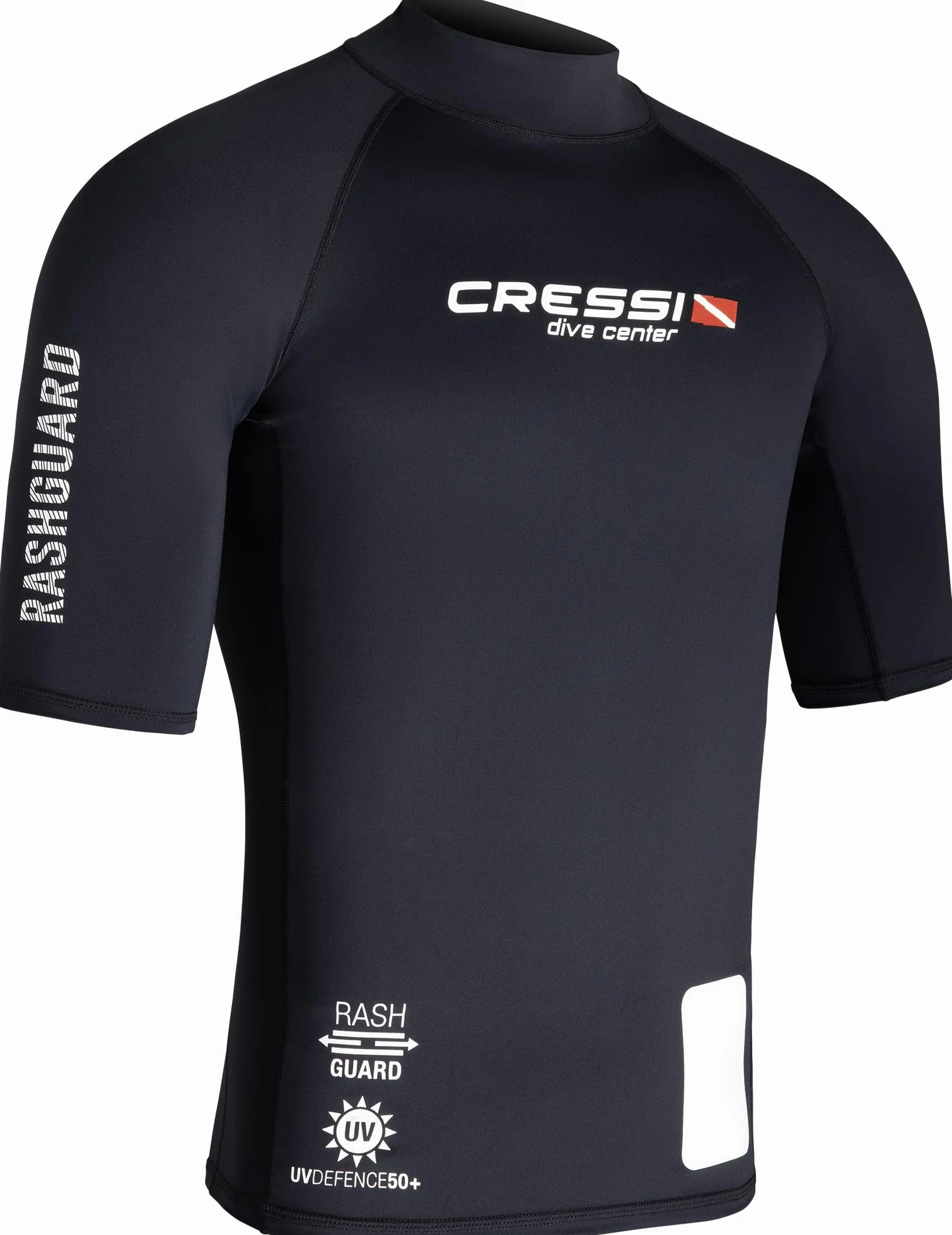 Cressi Rash Guard Man Black Dive Center T-Shirt de Protection pour Hommes à Manches Courtes Homme (Lot de 1)