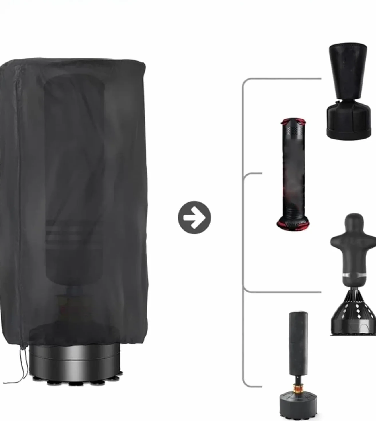 Housse de boxe, housse de protection contre la poussière, support de protection contre la poussière, sac de boxe
