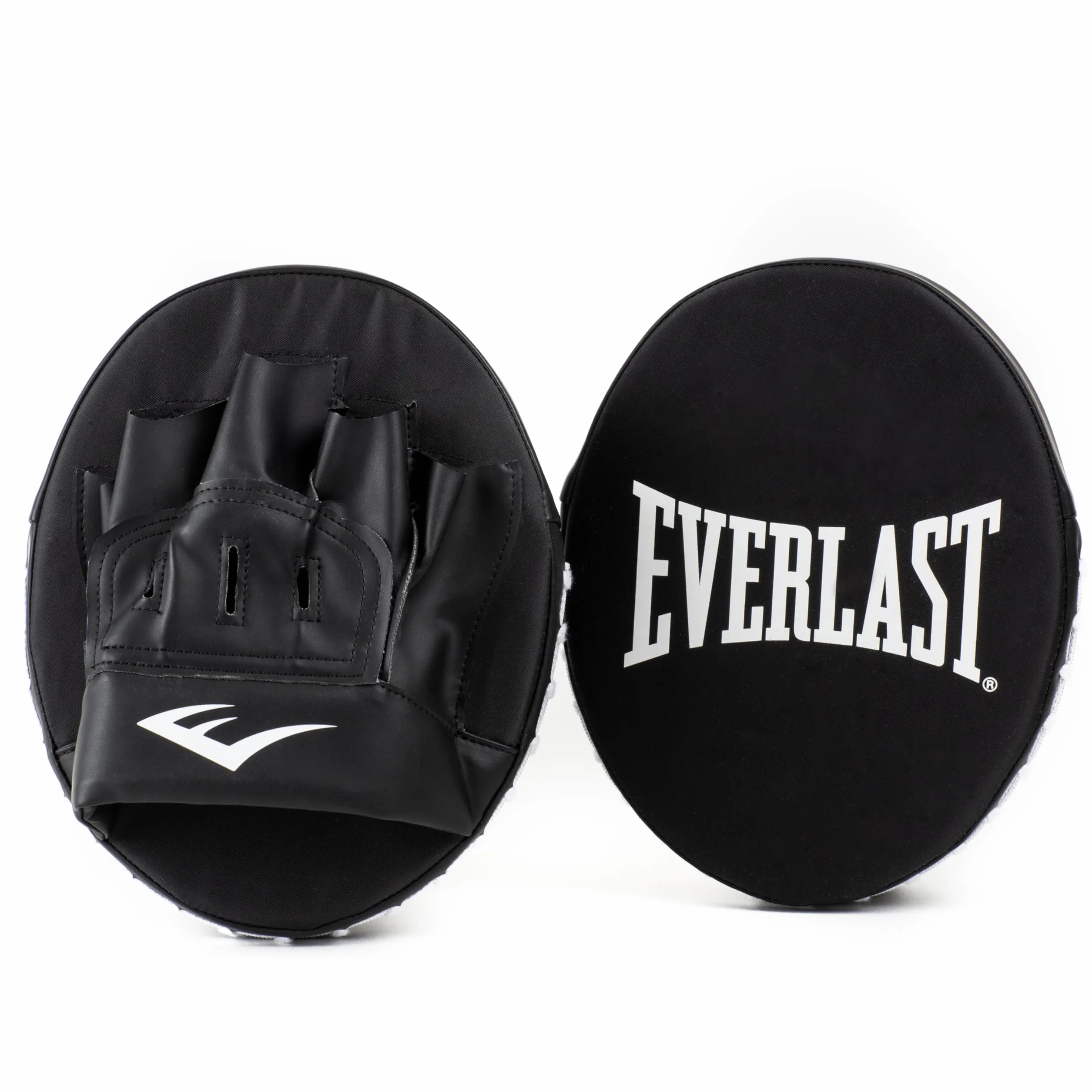 Everlast Core Punch Mitts (Black) Boxing Mitt with Canvas Surface, Ventilated Knuckles and Foam Padding, Protection Against Boxing Gloves, MMA Gloves & Kick Boxing Gloves - Authentic Gear