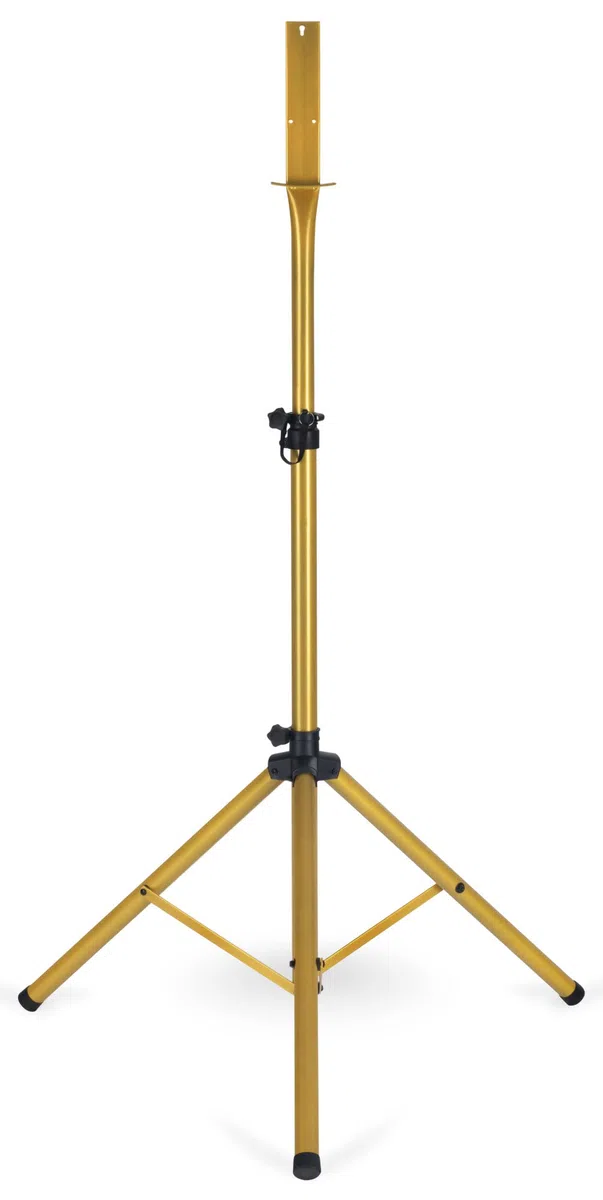 Stagecaptain DBS-1715 Bullseye Pro Cible de Fléchettes Complète - Steeldarts en Sisal, Tapis Caoutchouc, Support réglable, 6 fléchettes, 4 Sets de Flights - Or.