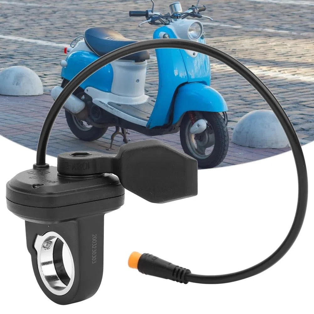 108X/L Régulateur de Vitesse à Doigt Gauche, Accélérateur au Pouce, Réglage Électrique de la Vitesse, Tendeur avec Connecteur Étanche