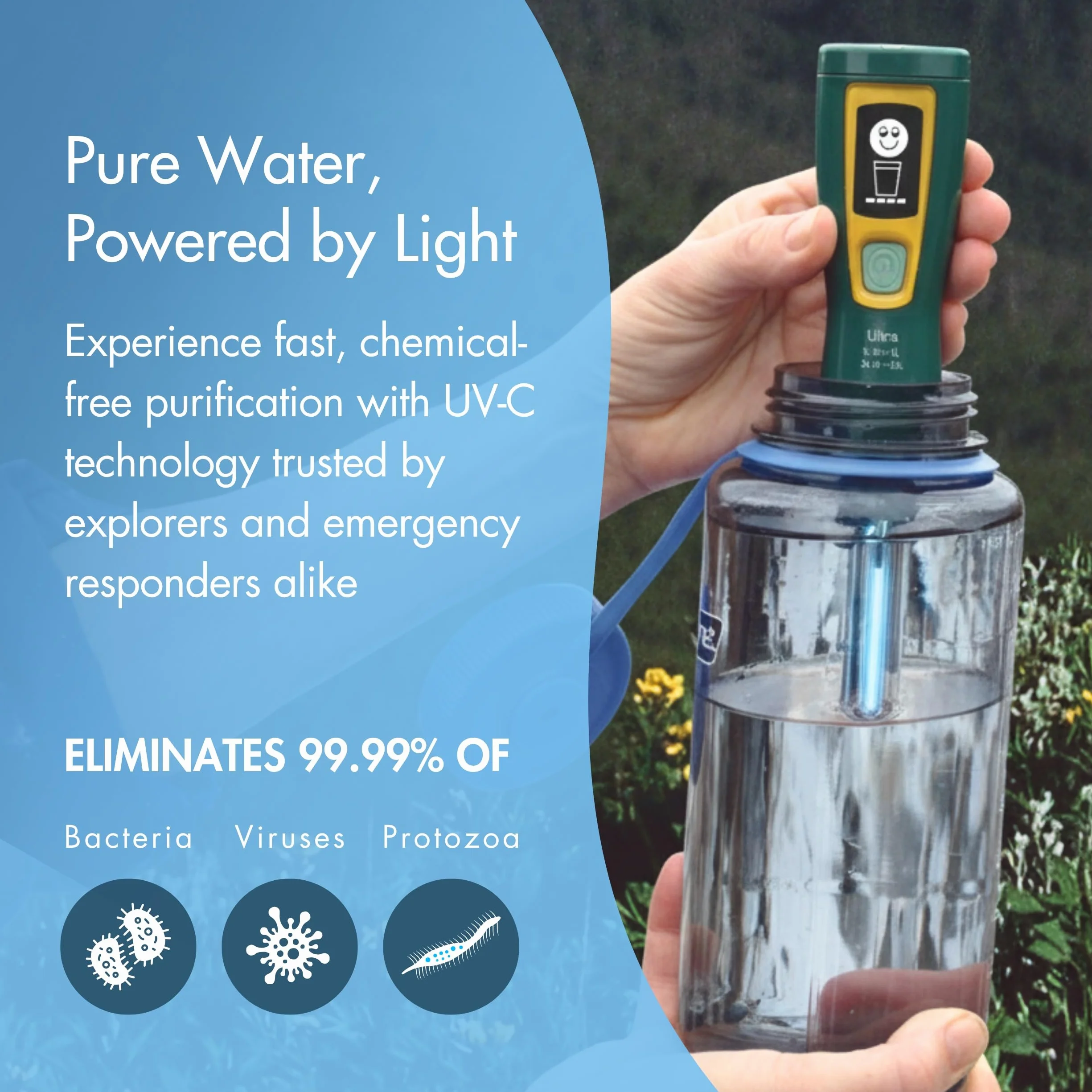 SteriPEN Ultra Purificateur d'eau – Désinfection UV pour de l’Eau Potable sûre où Que Vous Soyez