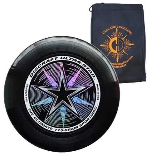 Discraft Ultrastar Disque volant 175 g – Ultimate Frisbee Compétition – Sac de jonglage en cascade inclus