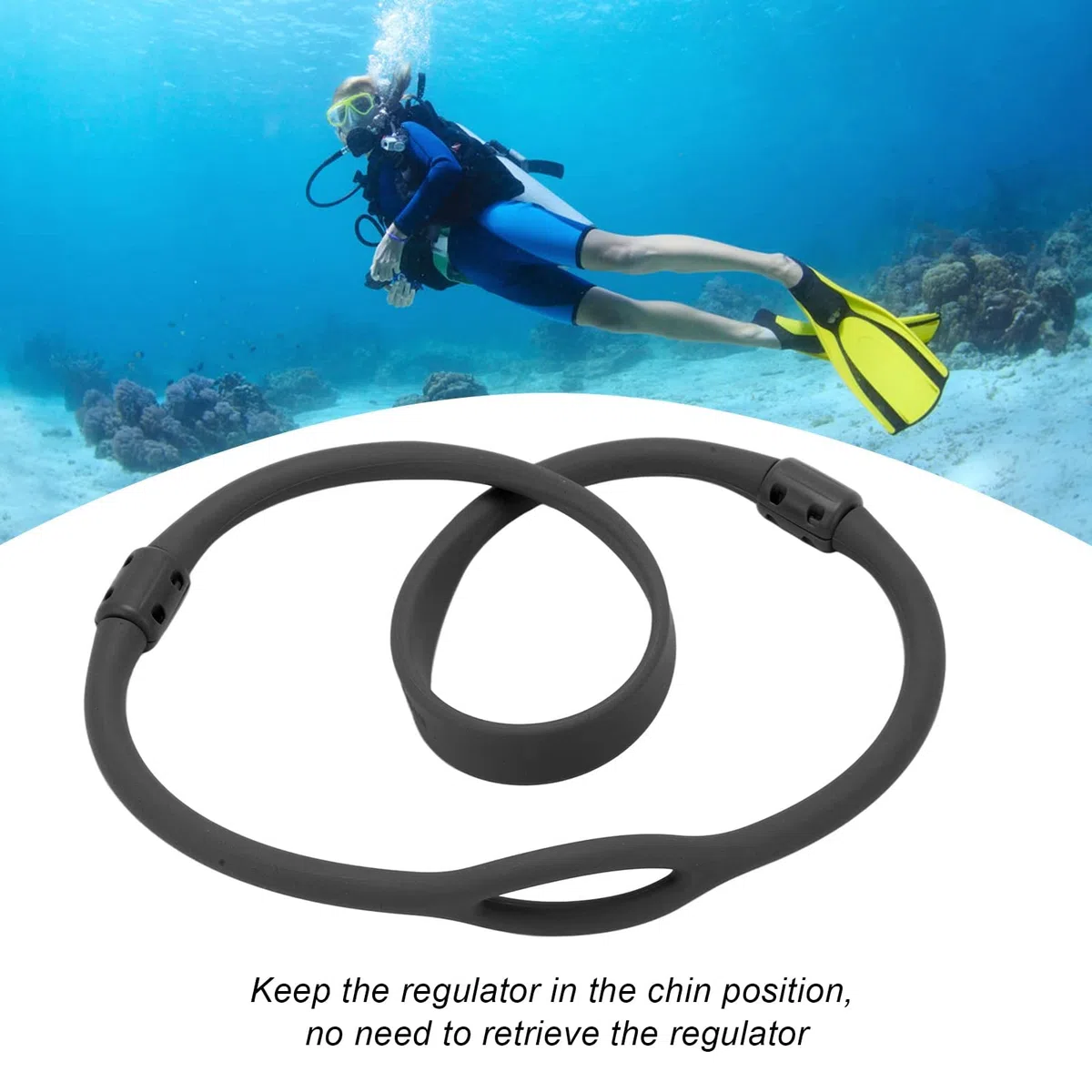 Support de Détendeur en Silicone, imperméable durable antidérapant Accessoire Plongée Sous-Marine pour adultes enfants professionnels loisirs plongée snorkeling natation