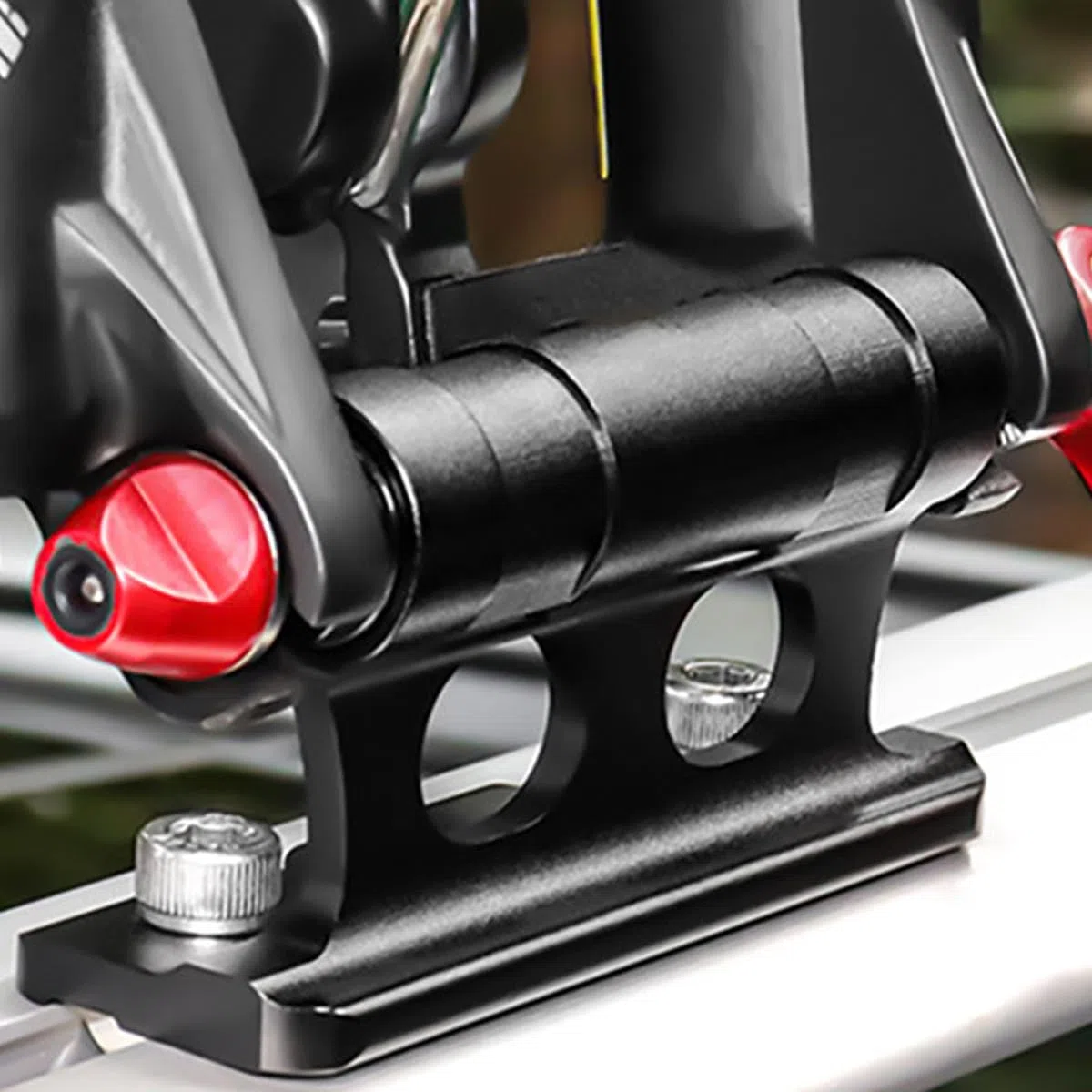 Support De Fourche De VéLo (Lot De 2) - Adaptateur D'Axe Traversant à DéGagement Rapide En Aluminium Pour Barres De Toit Camions Et Camping-Cars (8 Pour Axes M5/M12/M15) 110 Mm