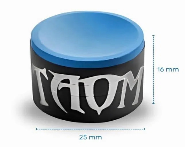 Taom V10 Lot de 2 craies de Billard Professionnelles Bleu