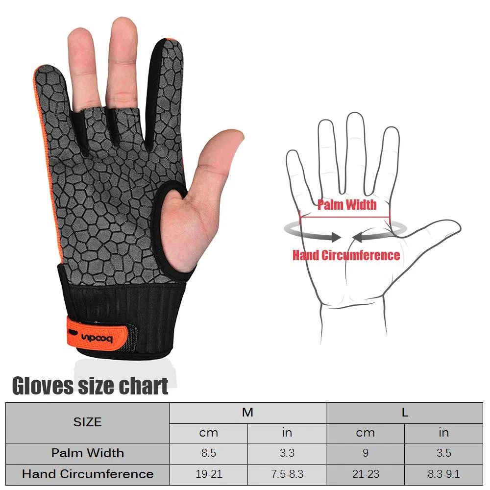 Karlak Gants de bowling Gants antidérapants respirants antidérapants protecteurs de pouce Gants de sport pour hommes et femmes
