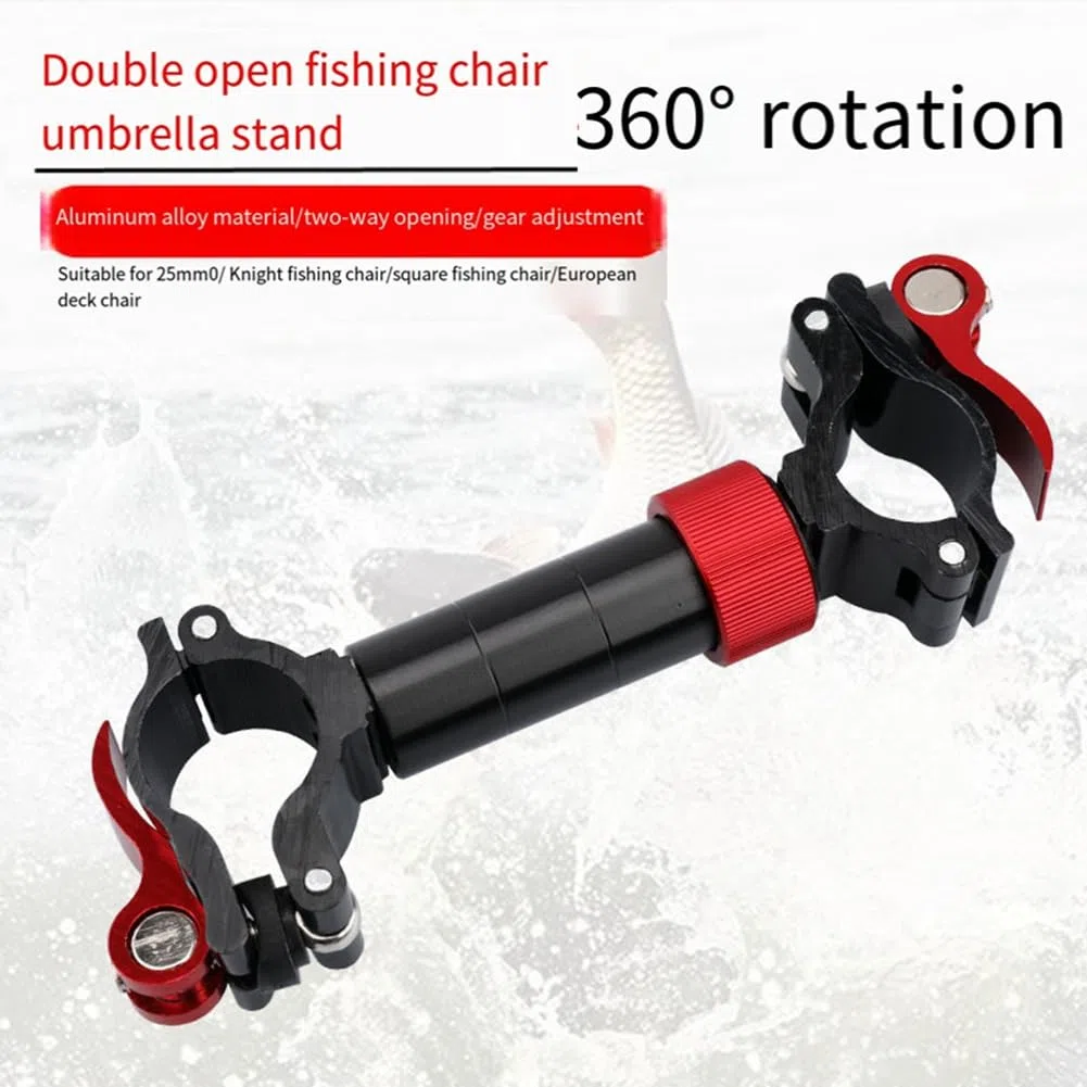 Porte-Parapluie de Chaise de Pêche, Support de en Alliage D'Aluminium, Chaise de Pêche Portable, Support de Parapluie, Accessoires D'Équipement