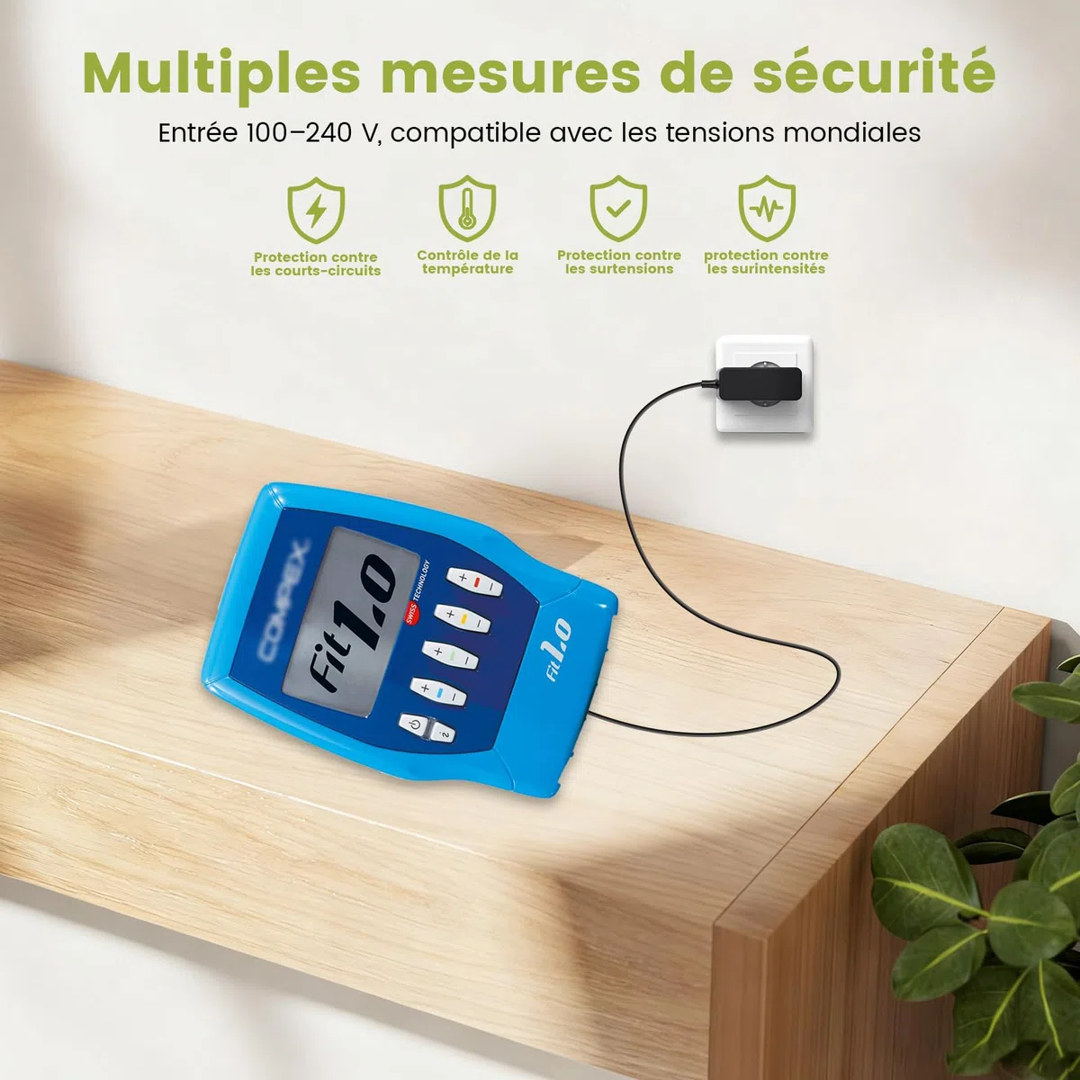 Chargeur 9V Compatible avec Compex Electrostimulateur Musculaire FIT 1.0 3.0 SP 4.0 2.0 Remplacement Adaptateur Secteur pour SP-03E0900400-G Bloc d'alimentation