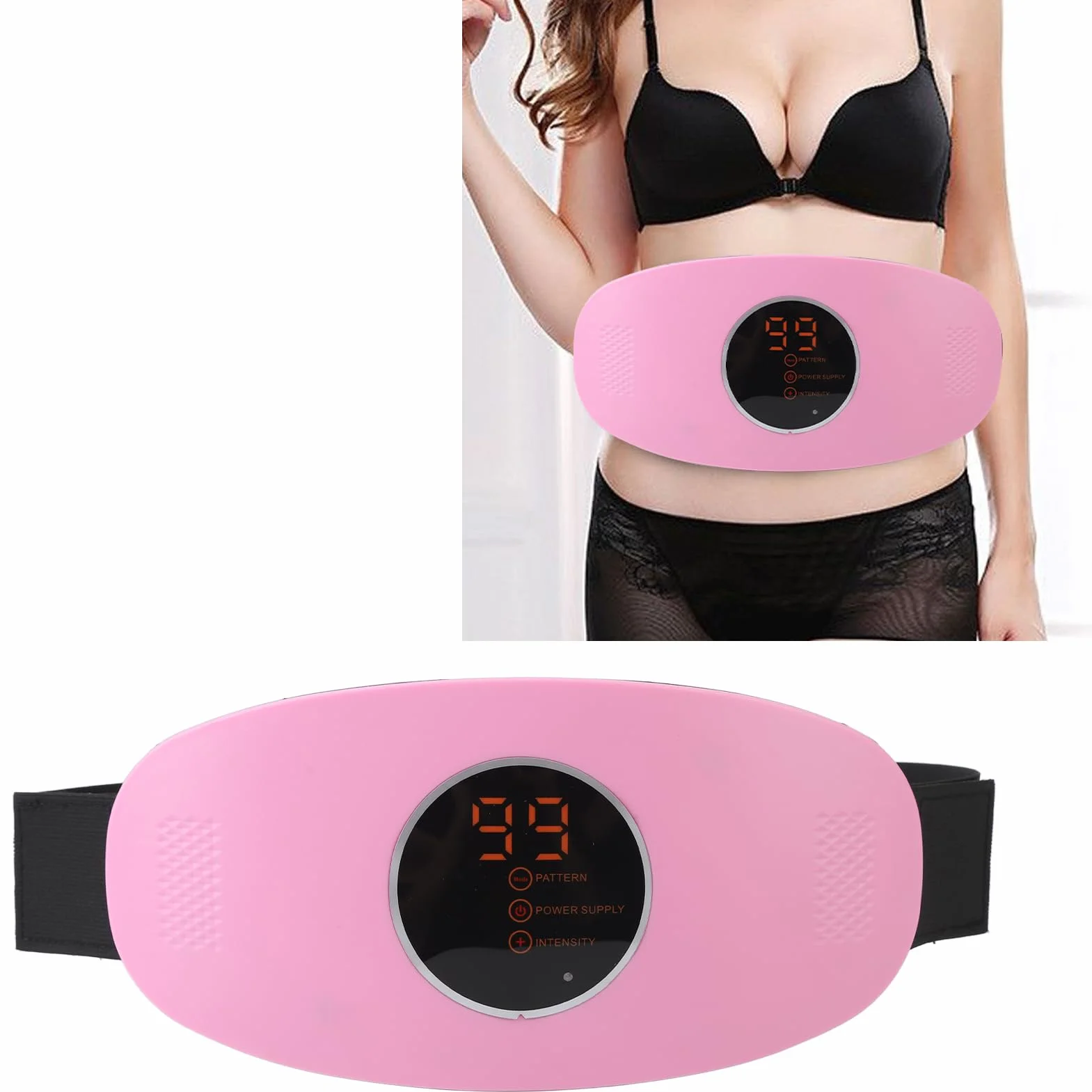 Ceinture Amincissante De Massage, Machine électrique Sans Fil Pour Brûler les Graisses, Ceinture Amincissante électrique Rechargeable Pour Améliorer le Flux Sanguin, Machine De Massage Abdominale Pour