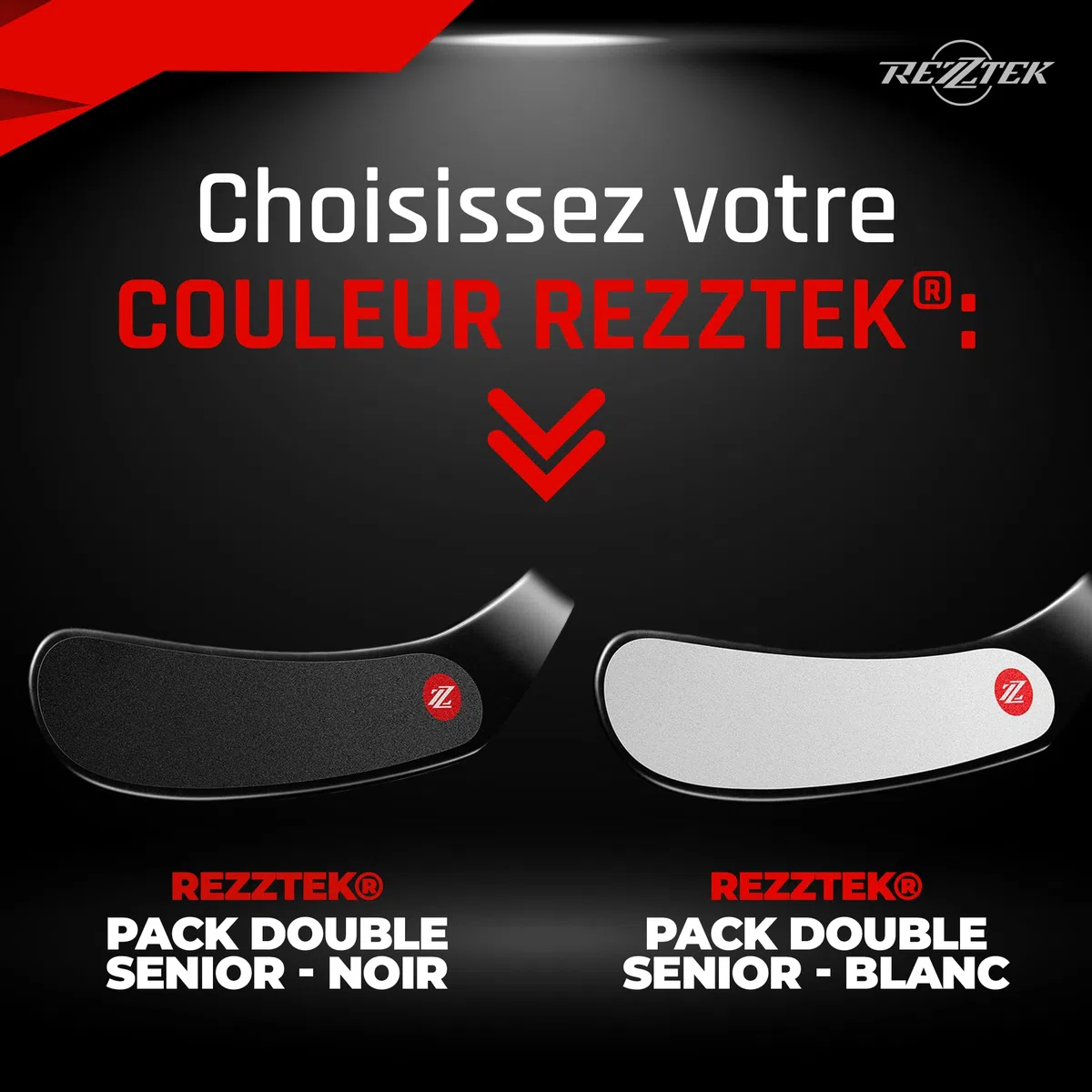 Rezztek Alternative au Ruban pour bâton de Hockey – Grip de Performance pour Lame de bâton – pour Lames de bâtons de Hockey sur Glace et de Rue – Utilisé par des Joueurs de la LNH