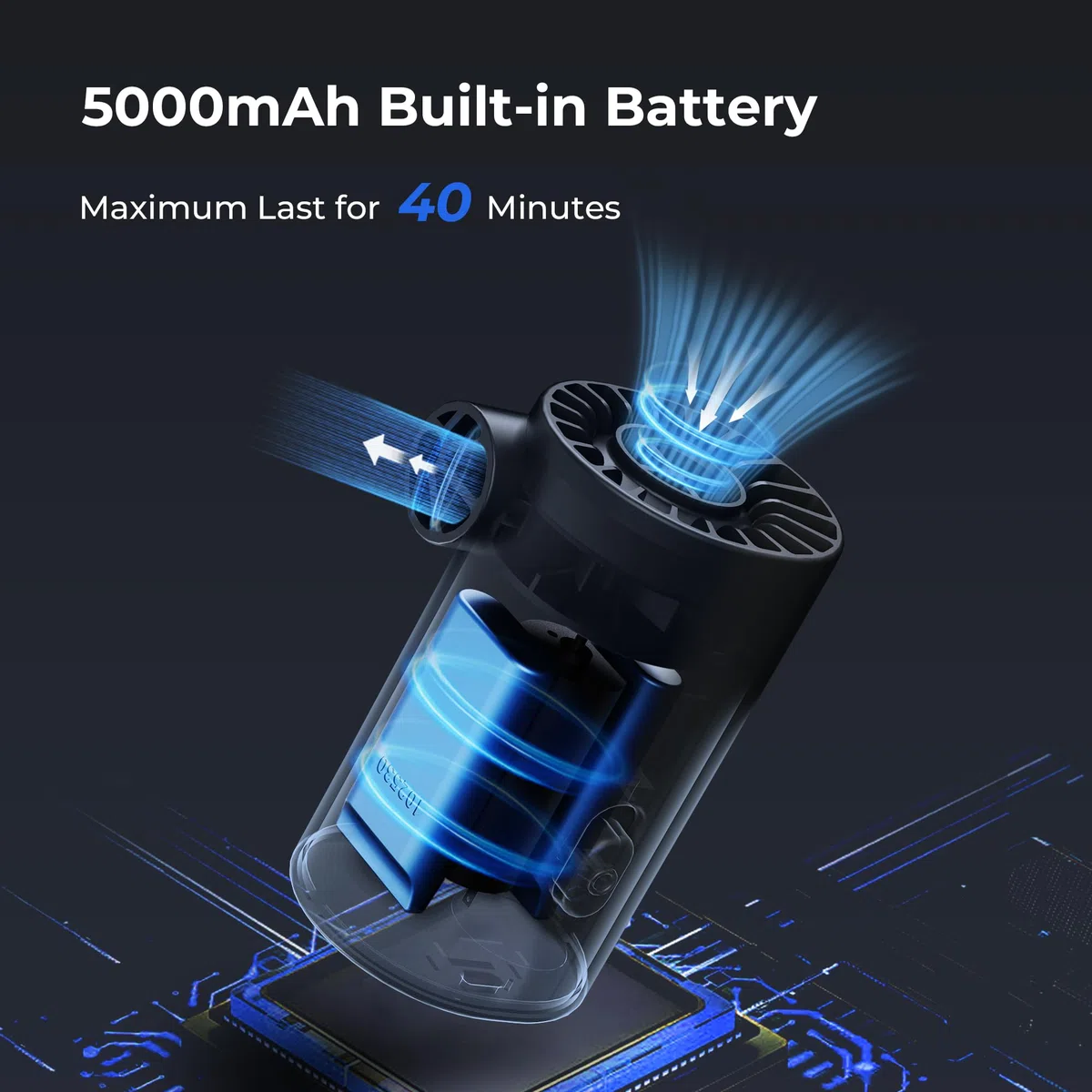 FLEXTAILGEAR Evo Pump, Pompe électrique Portable 4500Pa, Pompe pour Matelas pneumatique 250L/min, Batterie 3800mAh, gonflage et dégonflage pour lit pneumatique
