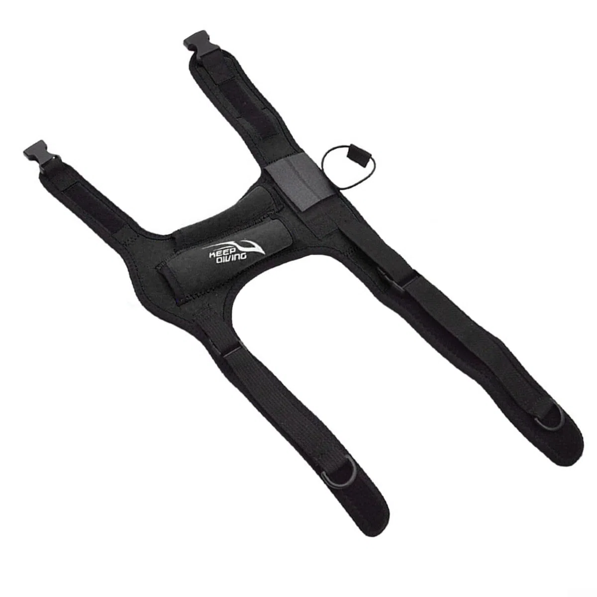 Gaine de Couteau de plongée, Gaine de Couteau de plongée avec Bras réglables, Sangles de Jambes, enveloppe en néoprène pour sous-Marin (Noir)