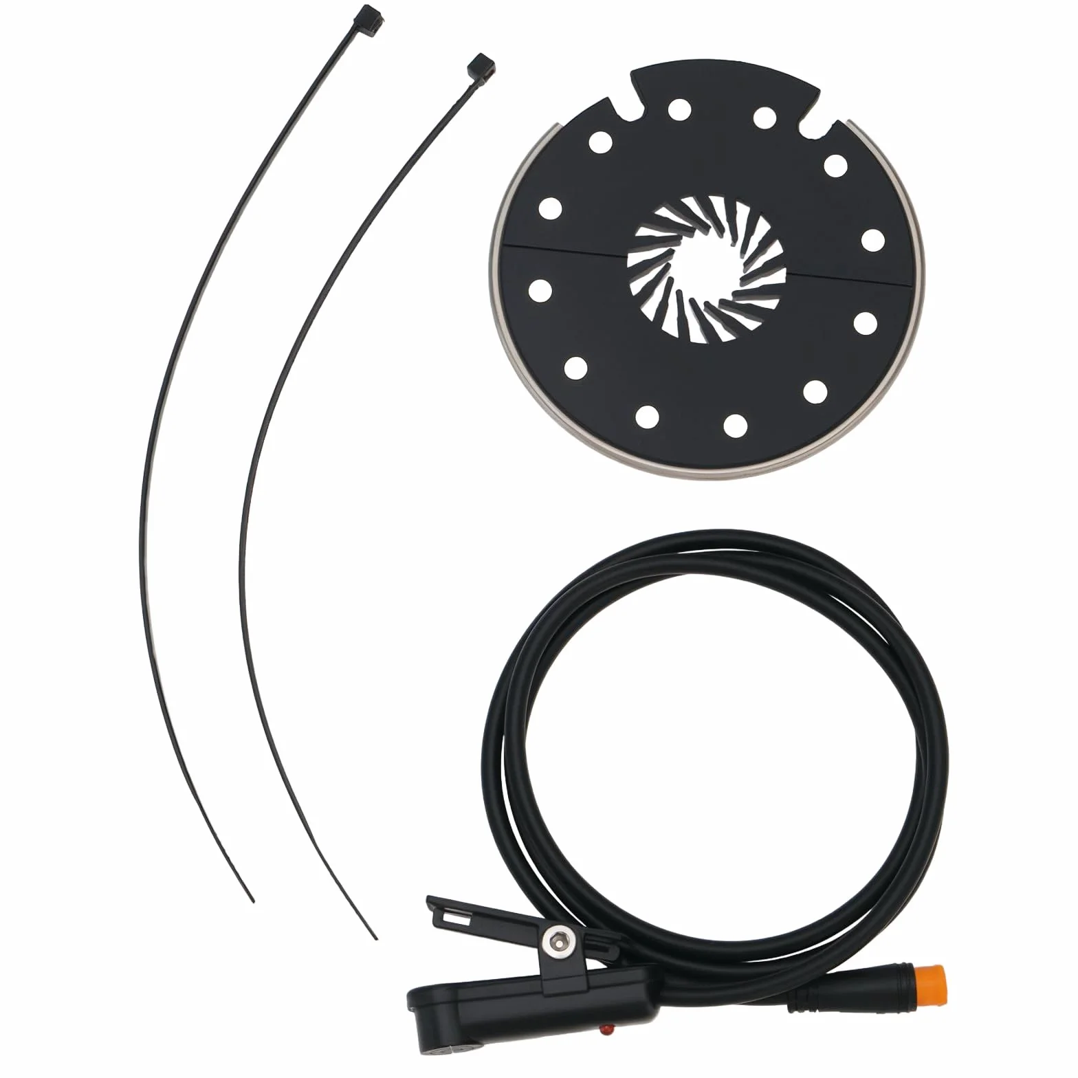 1pc E-Bike KT-D12L Pas Capteur 12V à 48 V Aimants de Vélo Capteur d'assistance Au Pédalage avec Prise étanche Kit de Conversion de Vélo électrique