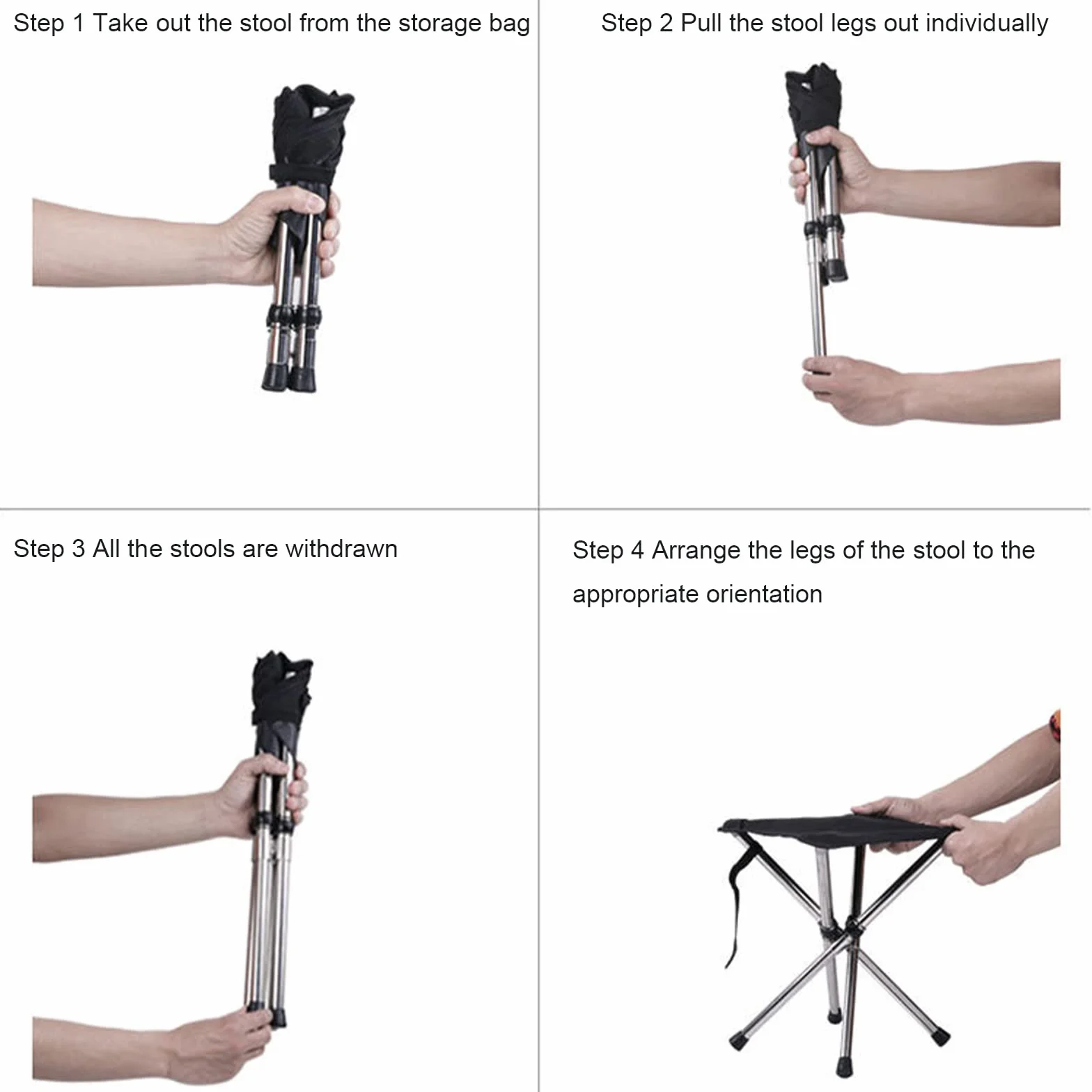 ge Tabouret Pliant Ultra léger pour Camping, Concerts, pêche, randonnée