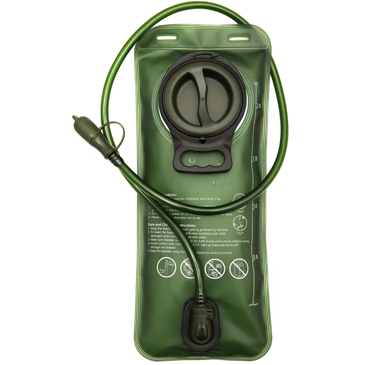 Poche d'hydratation pliable, 1L-2L-2.5L-3L Poche à eau étanche Réservoir d'eau pour vélo, randonnée, camping sac à dos