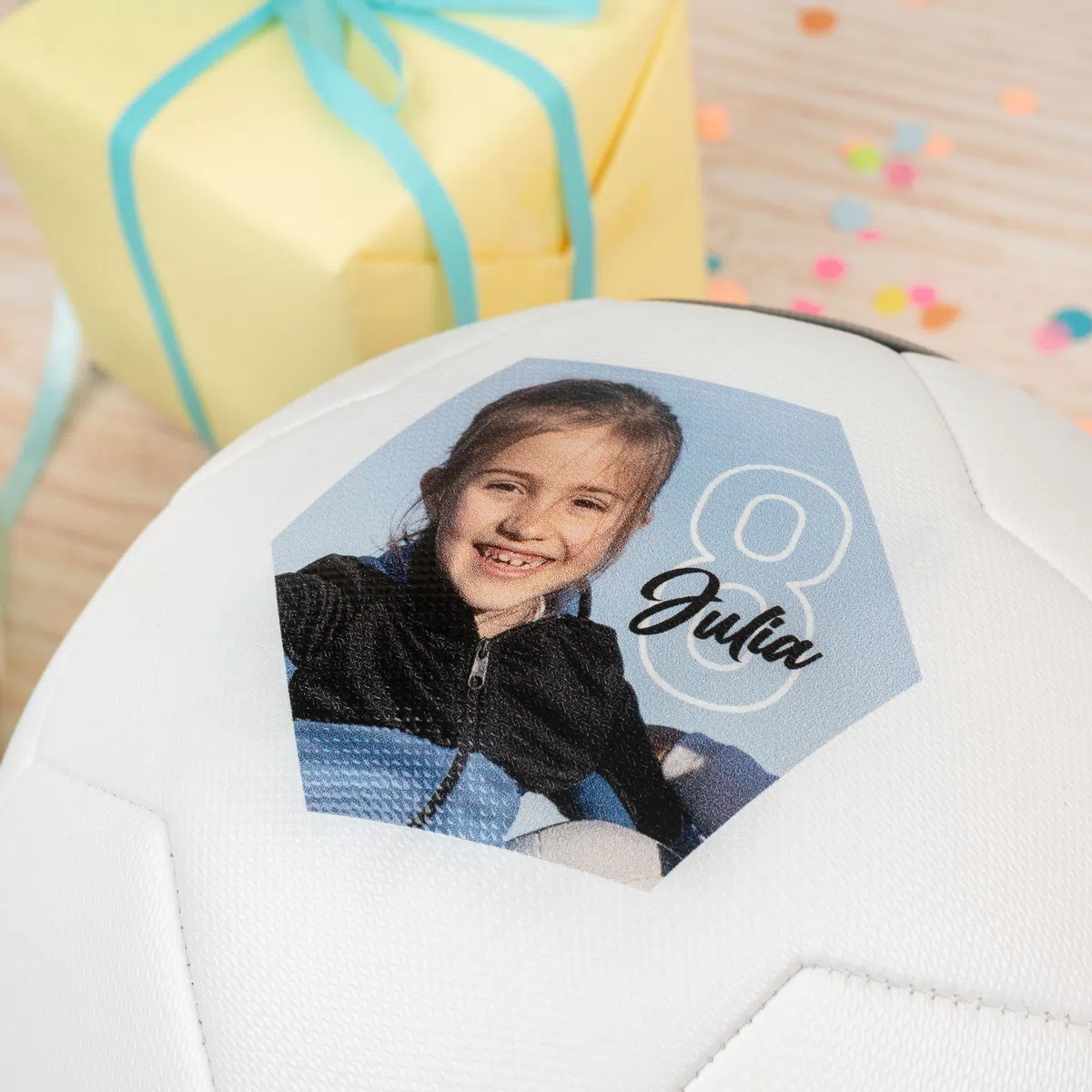 Wanapix | Ballon de Football Personnalisé | Personnalisable avec Votre Photo, Nom ou Texte | Ballon de Foot