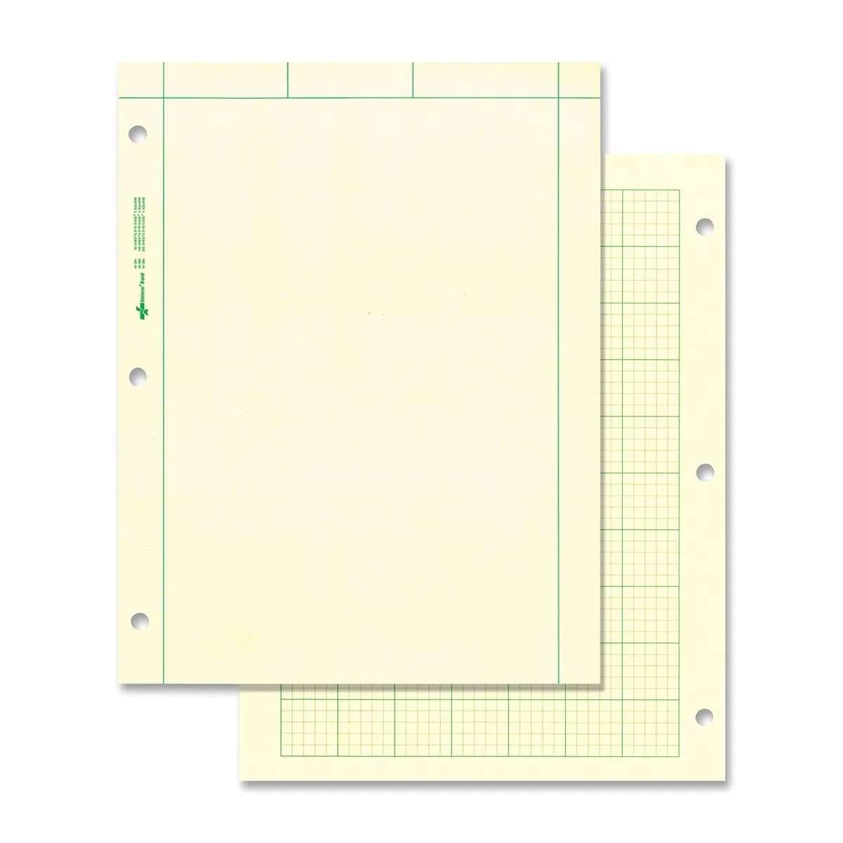 National Brand Bloc informatique Uni 200 Sheets Vert