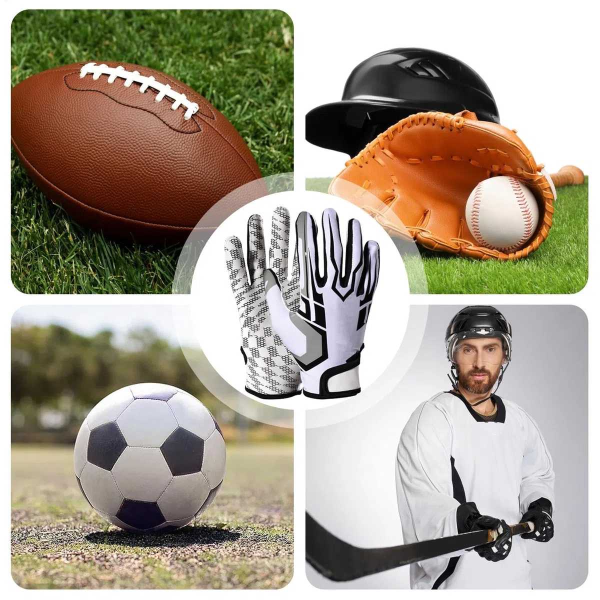 Gants de softball - Gants de frappe de baseball, gants de sport antidérapants, gants respirants, paume super adhérente, gants de jeu de baseball pour adultes, hommes et femmes