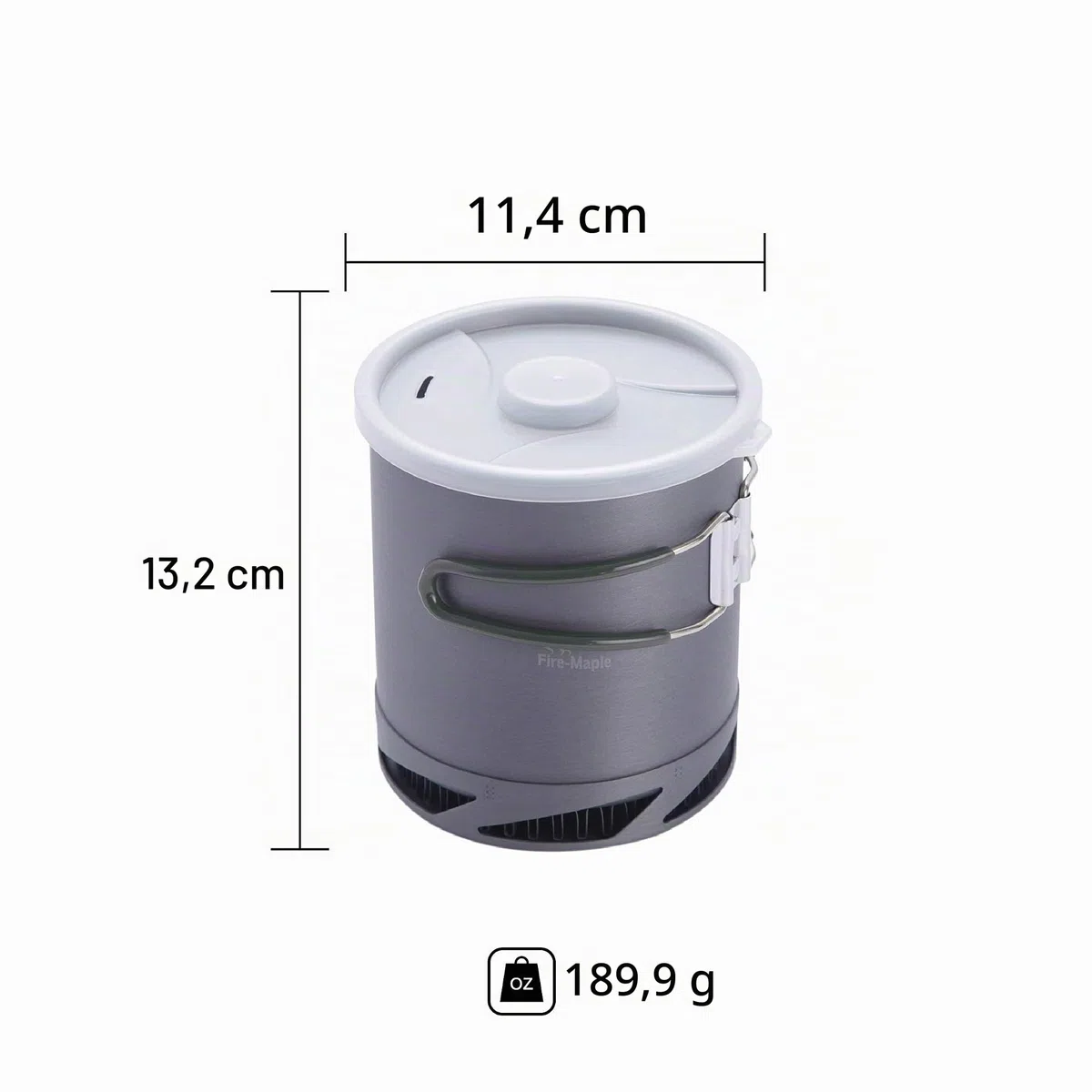 Fire-Maple Pot de Camping en Aluminium Anodisé Dur avec Poignée Pliante pour Pique-Nique De Randonnée avec Échangeur De Chaleur Batterie de Cuisine Casseroles de Camping
