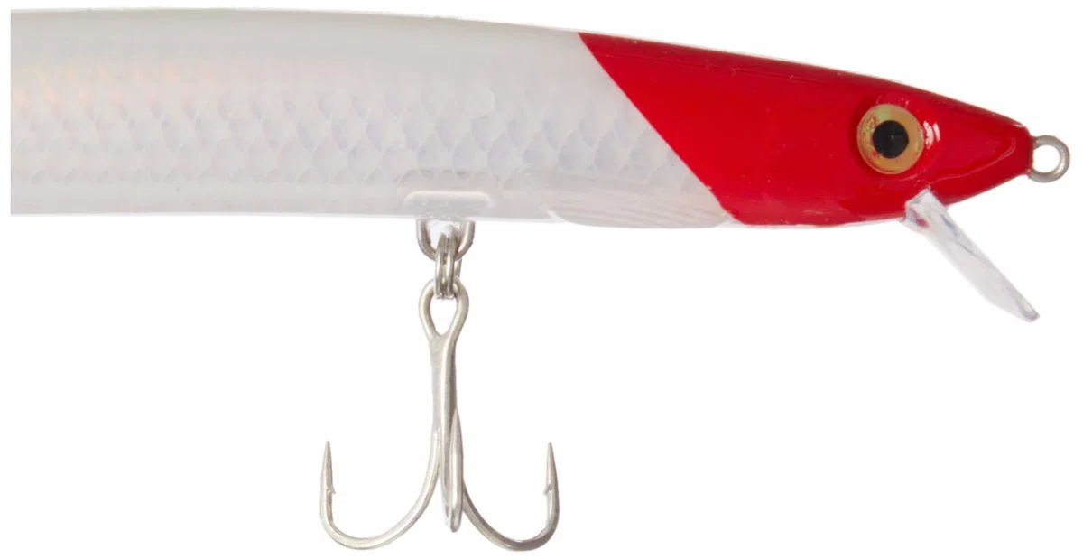Rapala - Leurre de Pêche MaxRap - Matériel de Pêche avec Construction Plastique - Leurre Pêche en Mer Suspending - Profondeur de Nage 0,3-0,9m - Taille 17cm / 28g - Fabriqué en Estonie, Flake Red Head