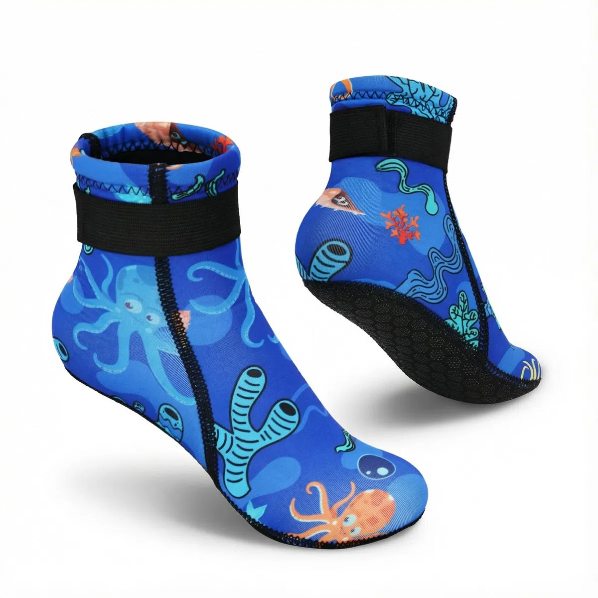 Enfants Chaussettes Neoprene, 3MM Chaussette de Plongée pour Garçons Filles Surf Snorkel Chaussettes en néoprène